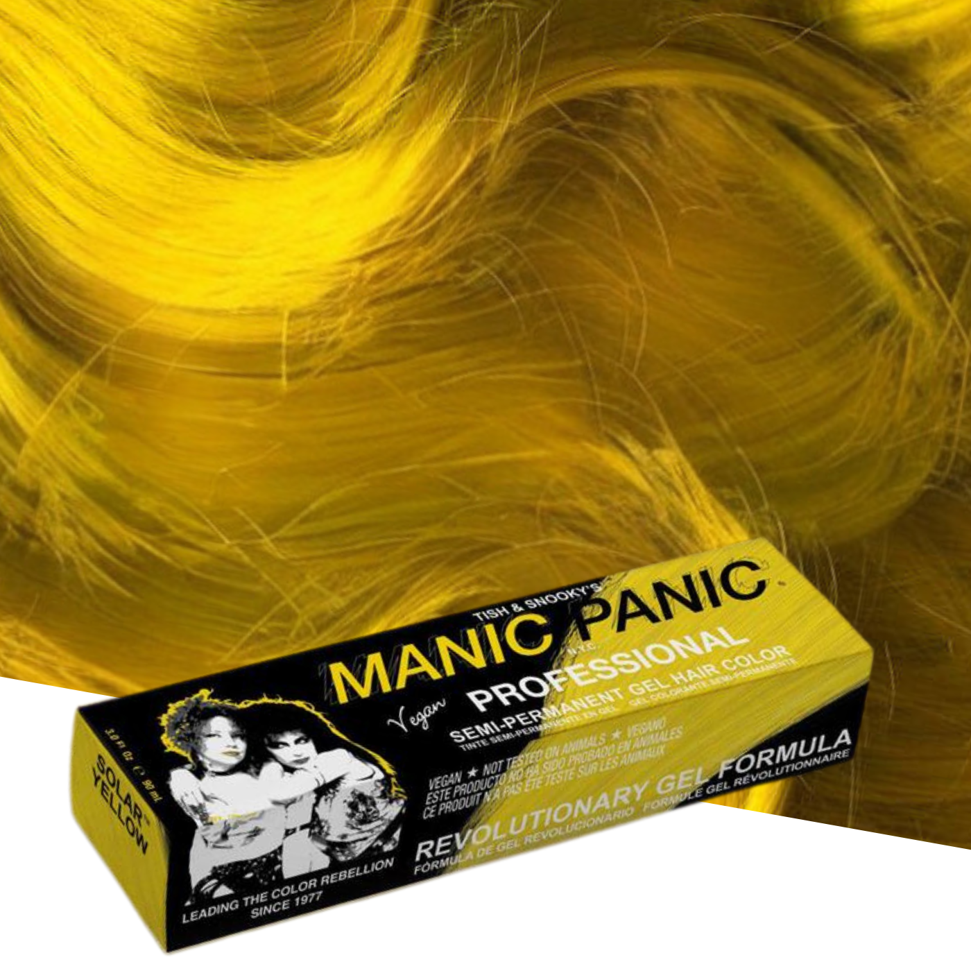 Vopsea Gel de Păr Semipermanentă Manic Panic Solar Yellow