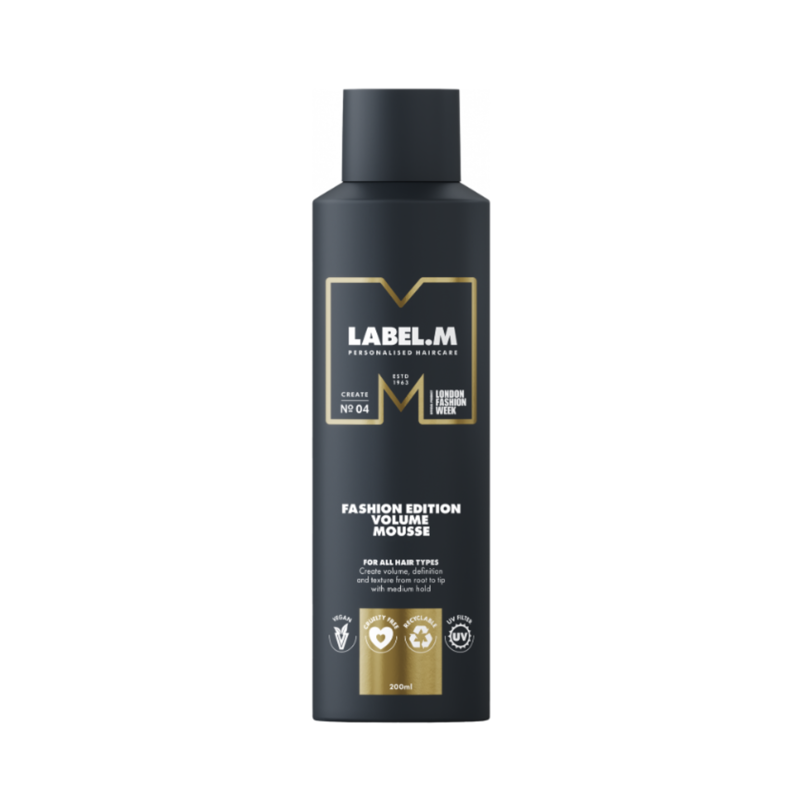 Spuma volum grad fixare medie Label. M Fashion Edition Volume Mousse