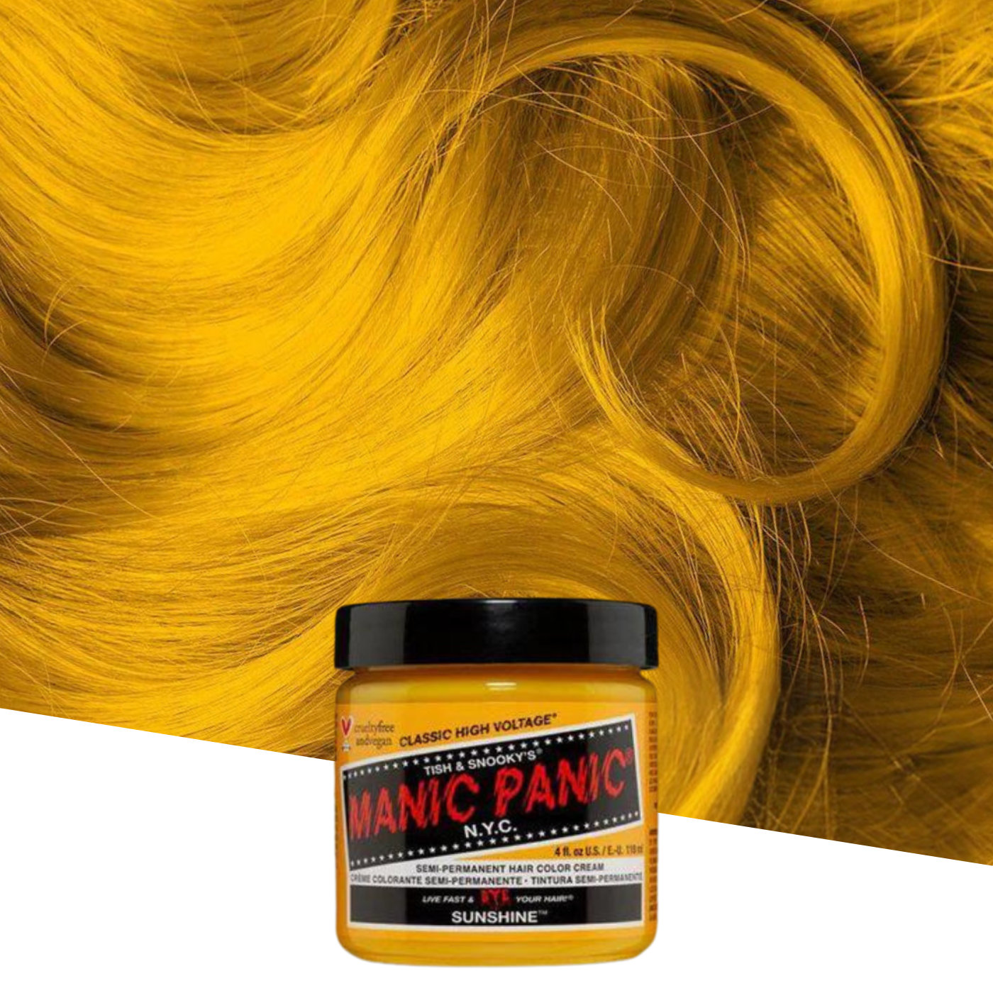 Vopsea de Păr Semipermanentă Manic Panic Sunshine