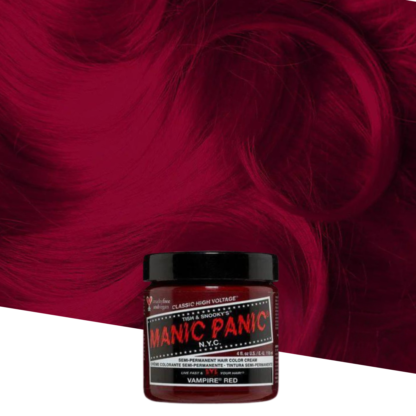 Vopsea de Păr Semipermanentă Manic Panic Vampire Red