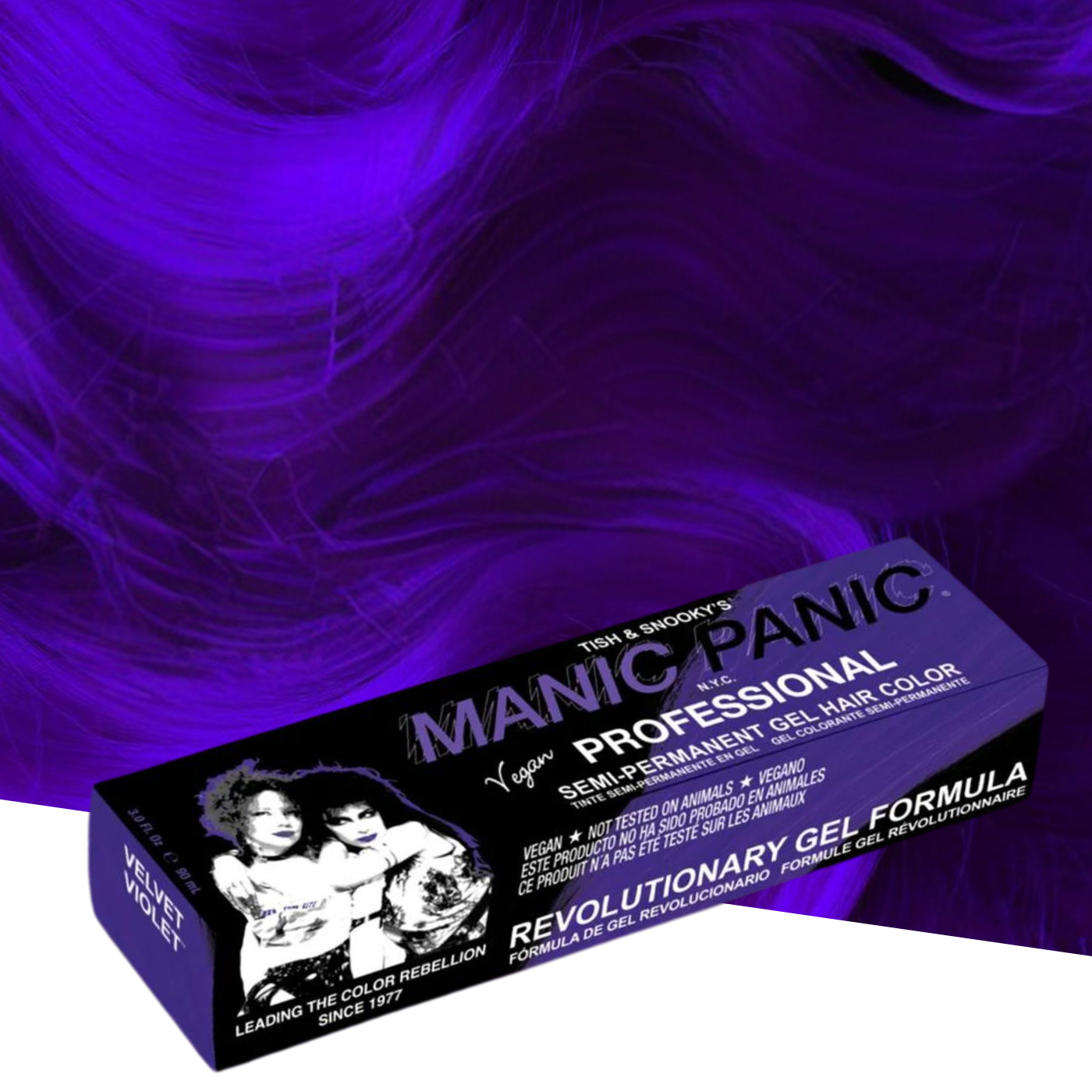 Vopsea Gel de Păr Semipermanentă Manic Panic Velvet Violet