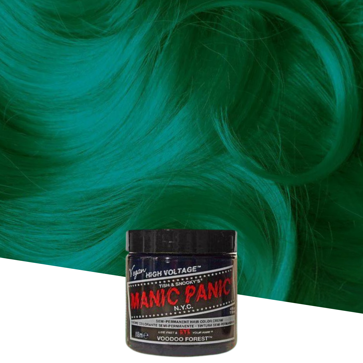 Vopsea de Păr Semipermanentă Manic Panic Voodoo Forest