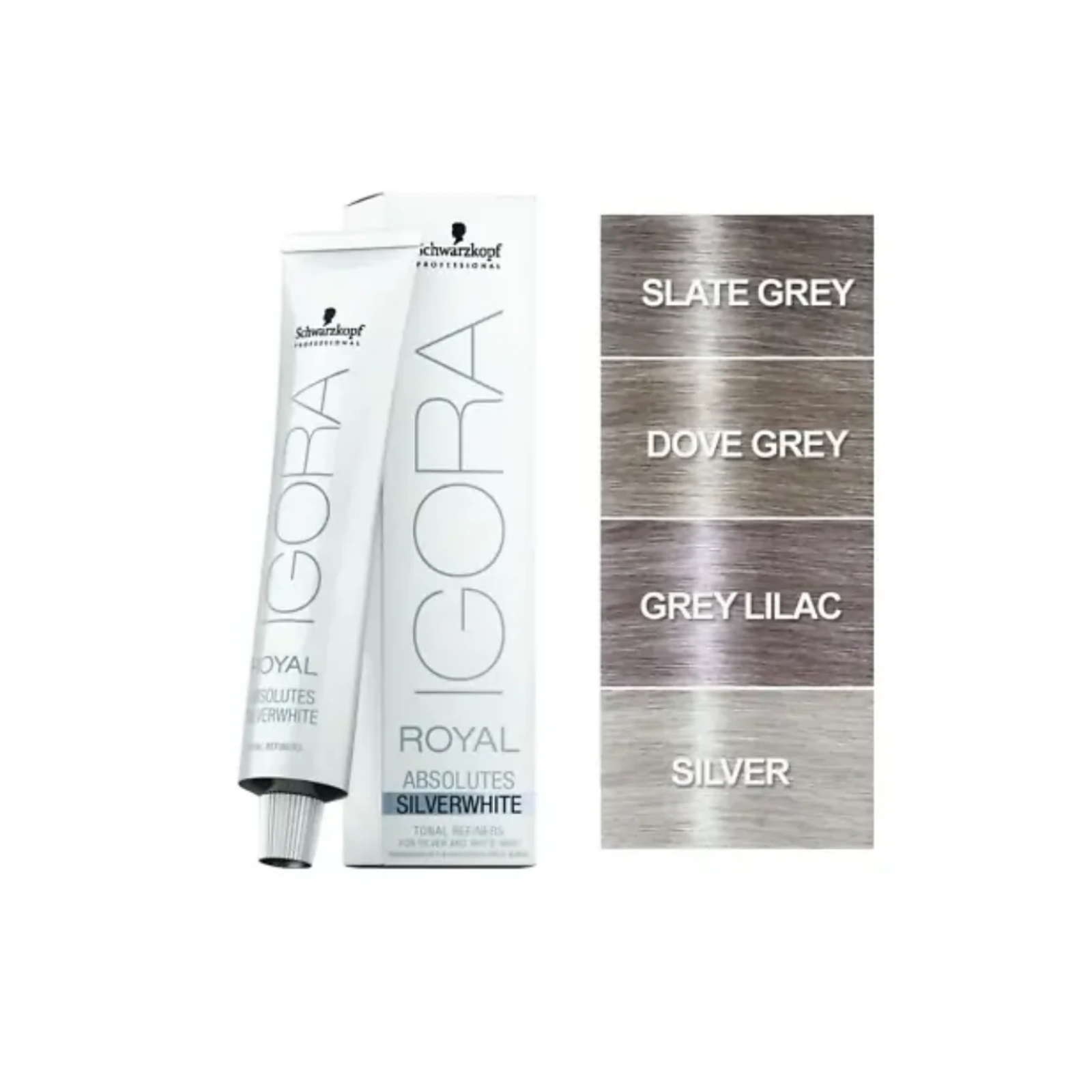 Vopsea de Par Demi-Permanenta Igora Royal Silver Whites Dove Grey | Schwarzkopf Professional 60 ml