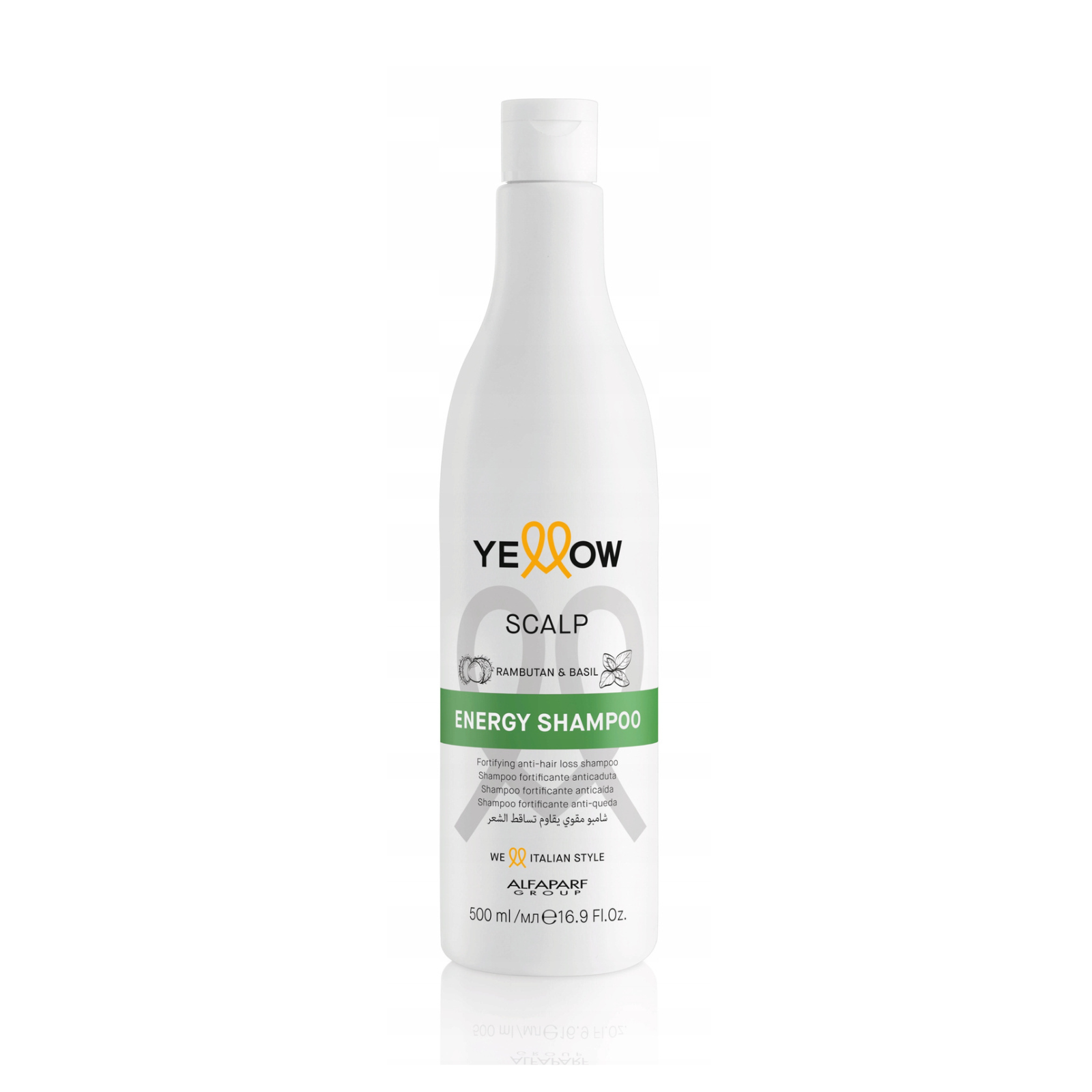 Șampon energizant pentru scalp | Alfaparf Yellow Scalp Energy Shampoo 500ml