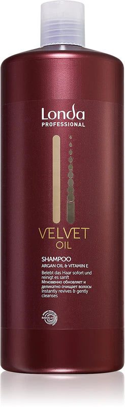 Șampon reparator pentru par uscat Londa Velvet Oil Shampoo 1000 ml