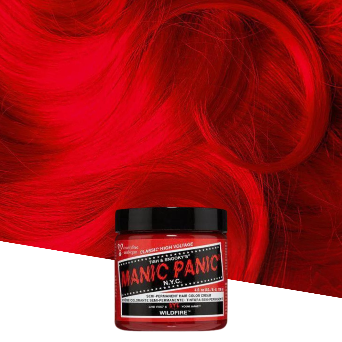 Vopsea de Păr Semipermanentă Manic Panic Wildfire