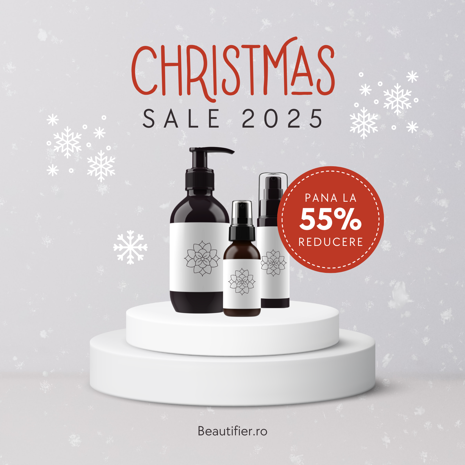 Campanie reducere Craciun 2025 produse profesionale ingrijire styling par Romania Beautifier 