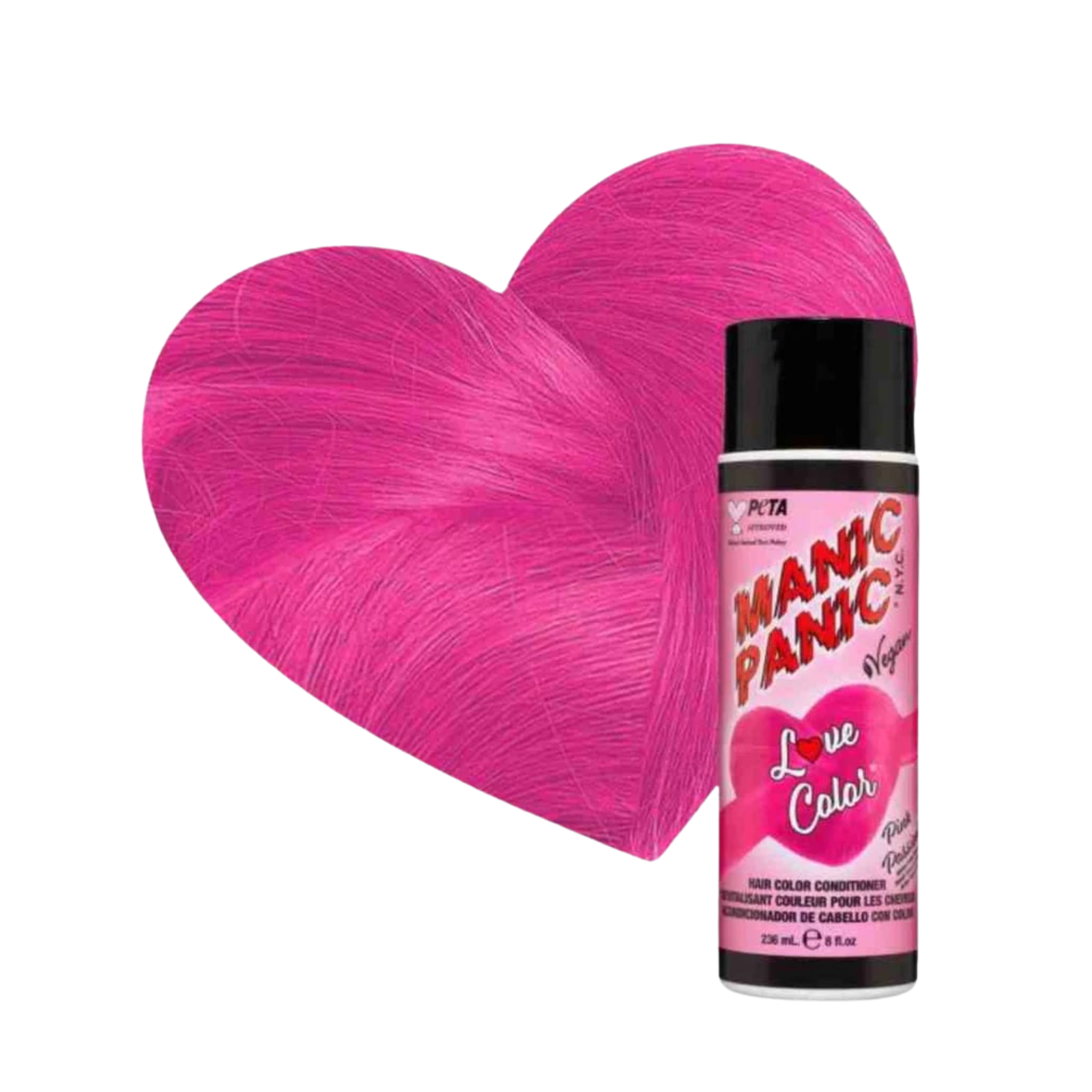 Balsam nuanțator pentru revitalizare culoare | Manic Panic Love Colors Conditioner Pink Passion 236 ml