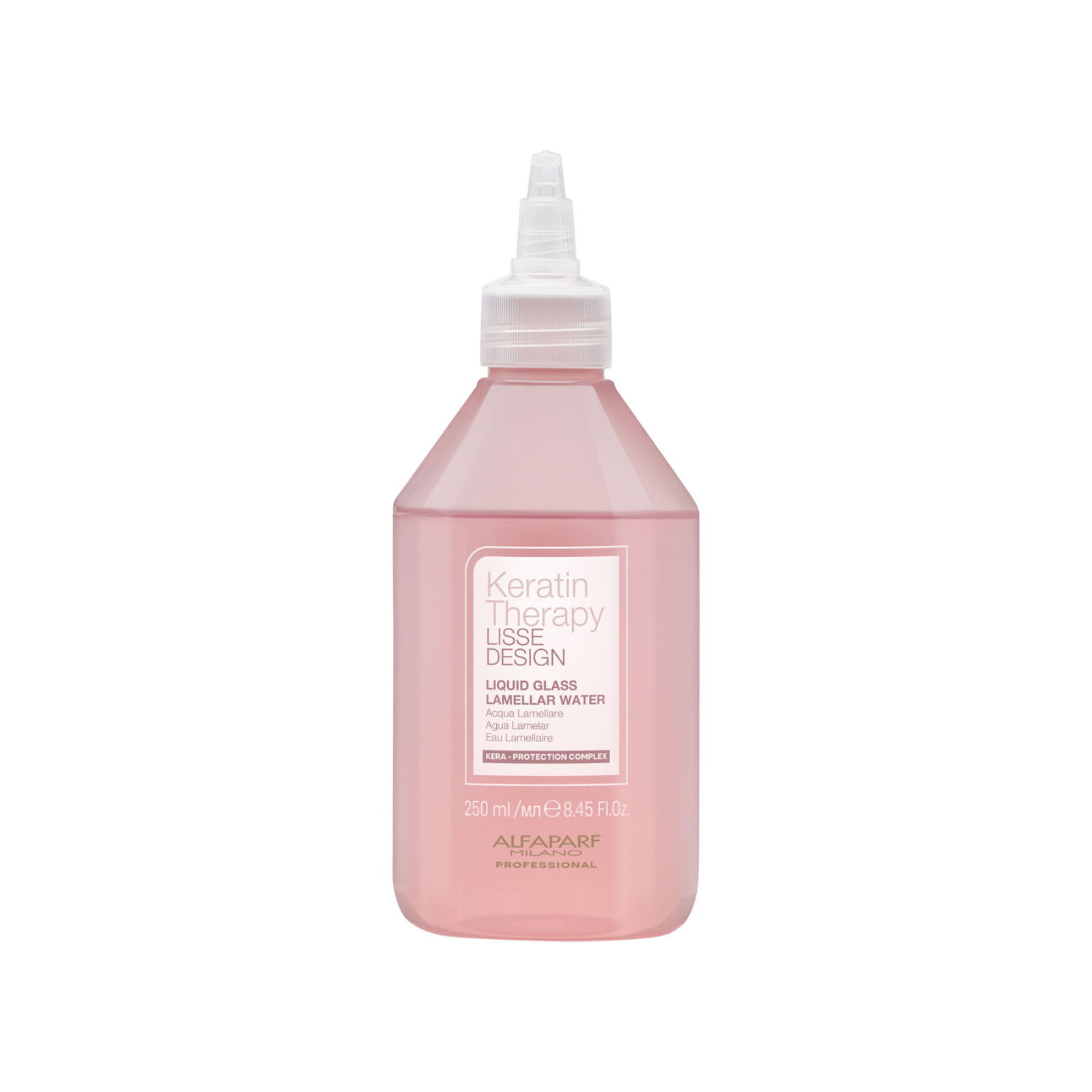 Apa lamelara pentru netezire si stralucire intensa | Alfaparf Lisse Design Keratin Therapy Liquid Glass Lamelar Water 250 ml Beautifier