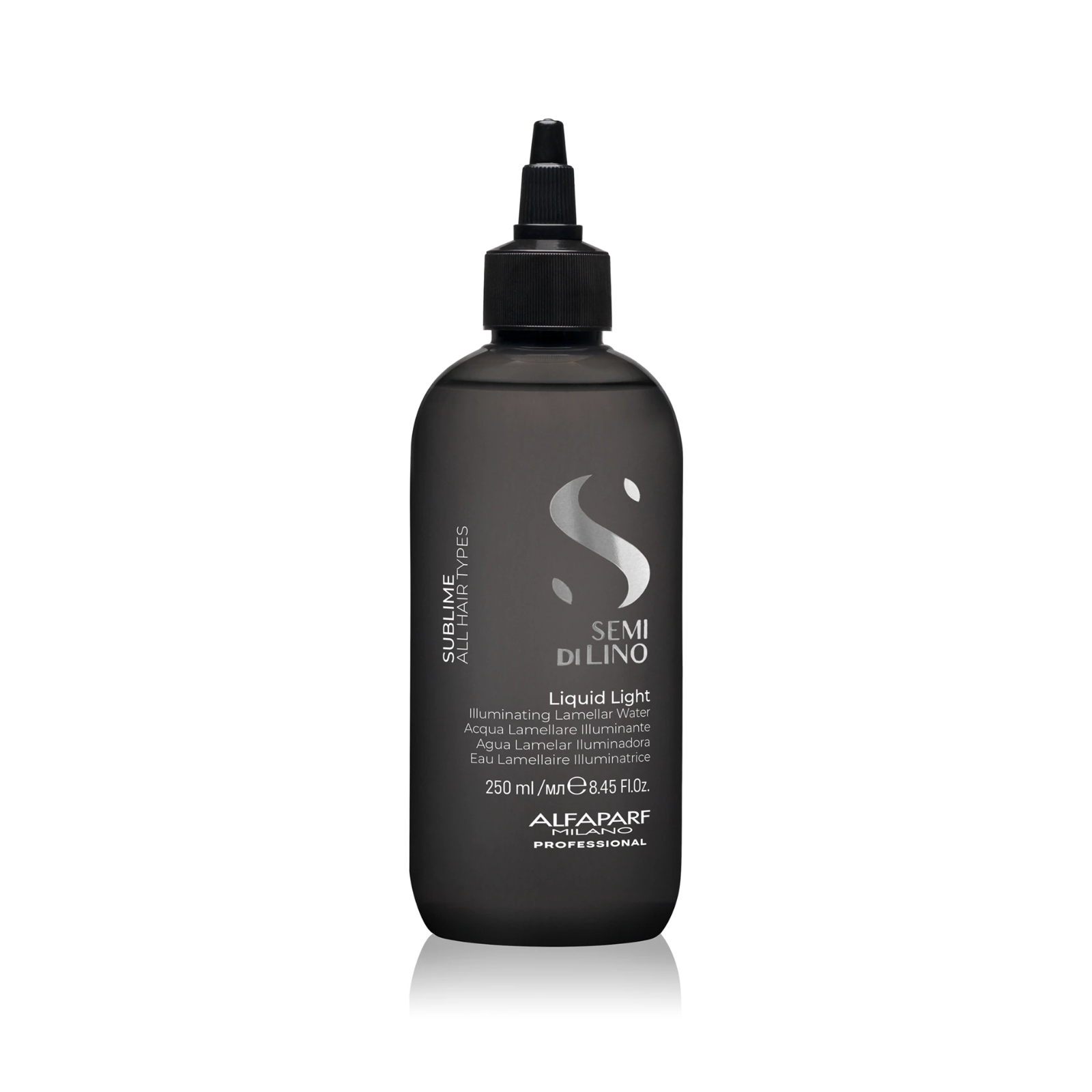 Apa lamelara pentru netezire si stralucire intensa a parului | Alfaparf Semi di Lino Sublime Liquid Light 250ml