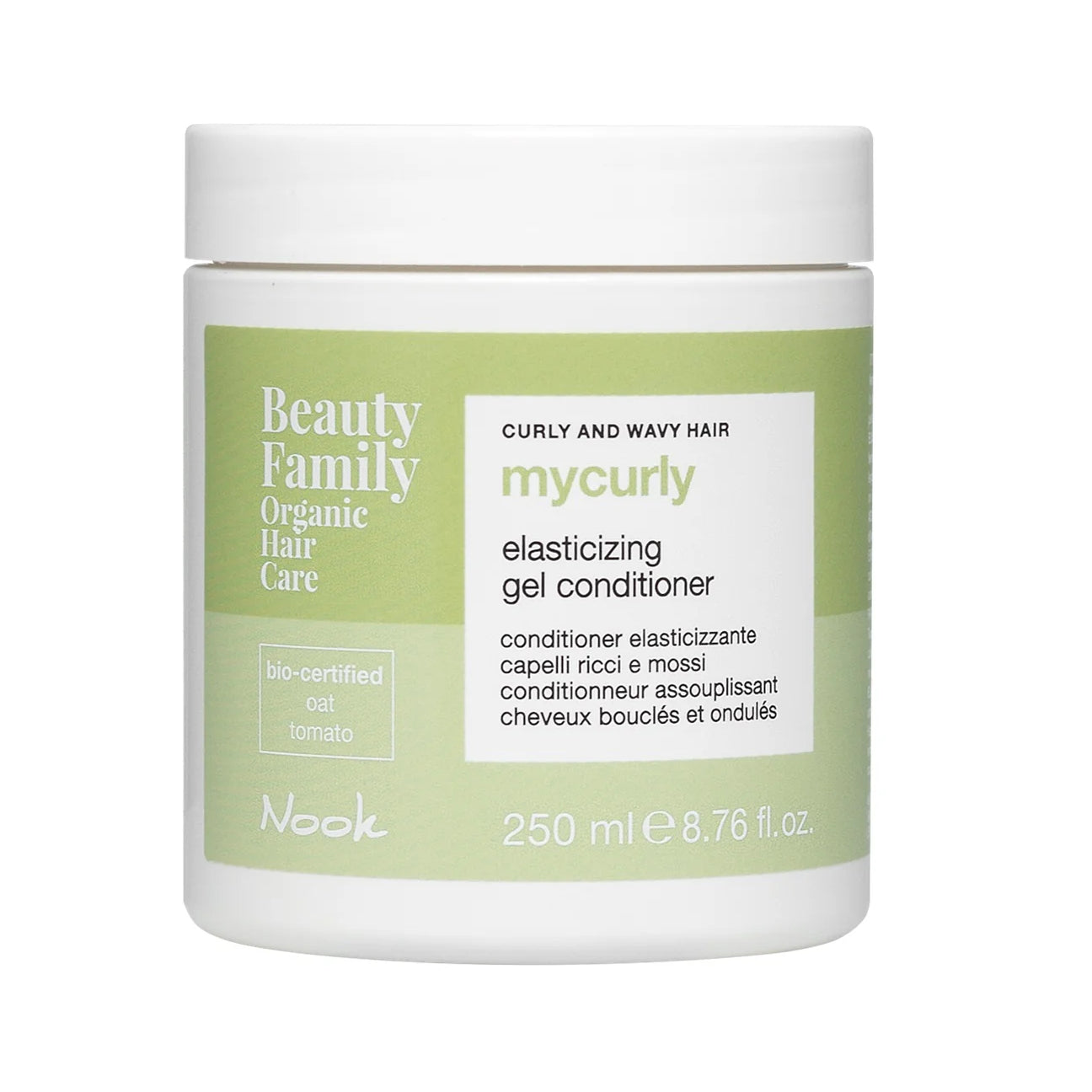 Balsam organic hidratare si definire păr creț si ondulat | Nook Beauty Family MyCurly Elasticizing Gel Conditioner 250ml
