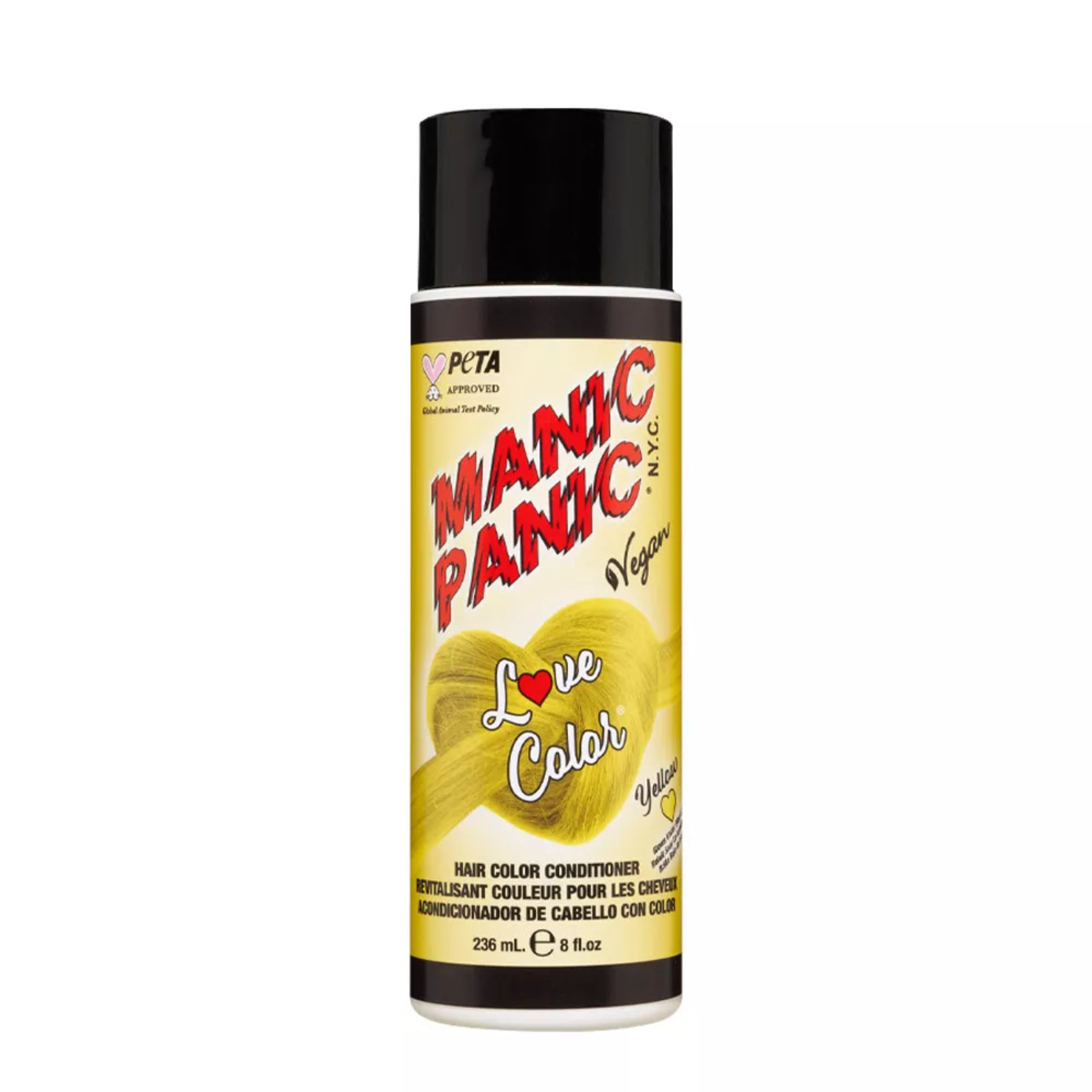 Balsam nuanțator pentru revitalizare culoare | Manic Panic Love Colors Conditioner Yellow Heart 236 ml