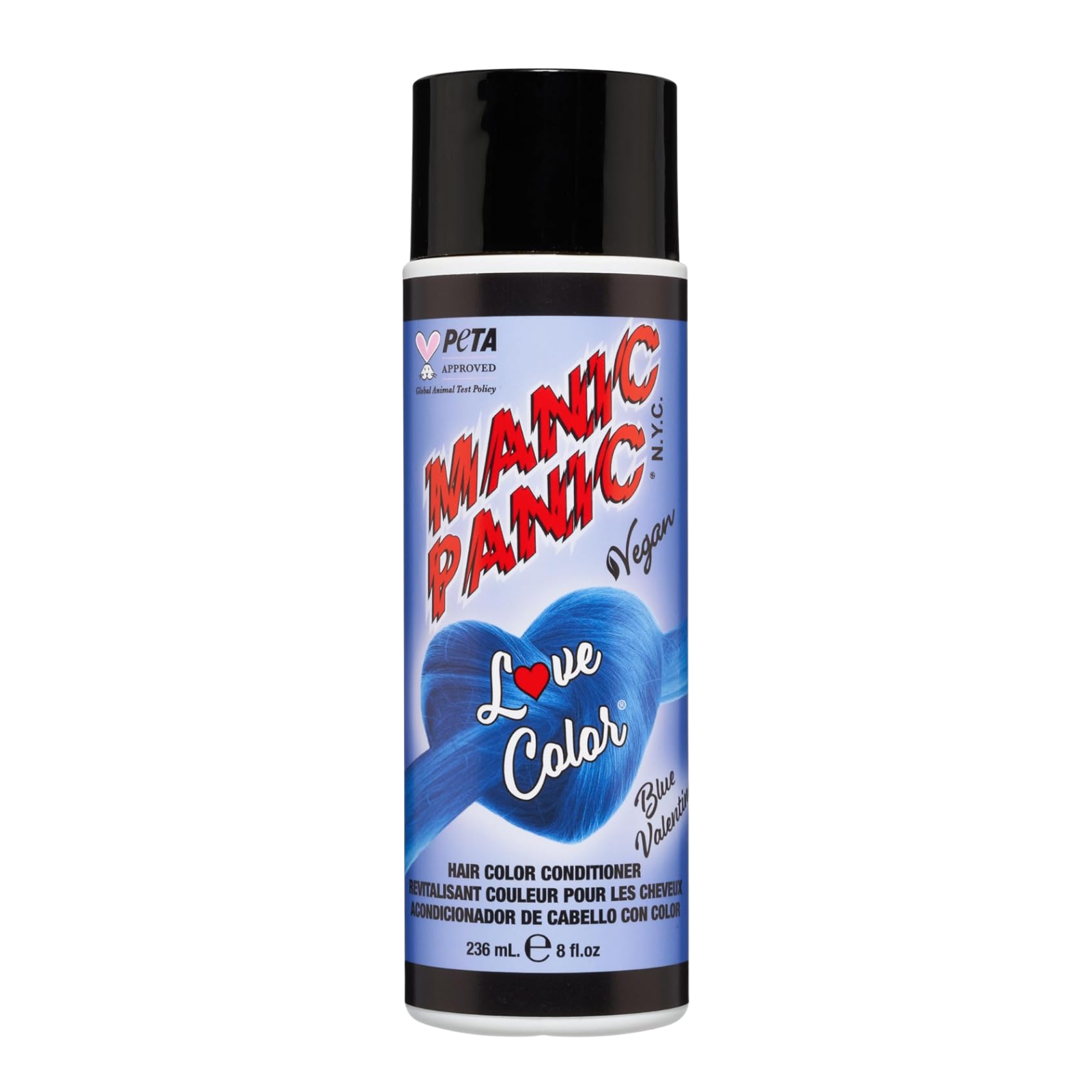 Balsam nuanțator pentru revitalizare culoare | Manica Panic Love Colors Conditioner Blue Valentine 236 ml