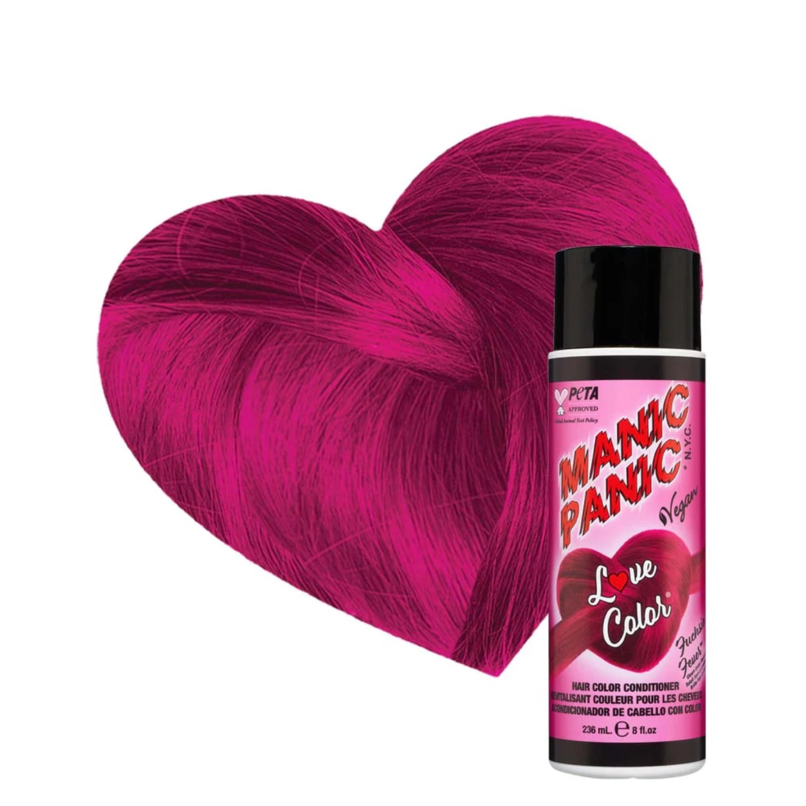 Balsam nuanțator pentru revitalizare culoare | Manic Panic Love Colors Conditioner Fuchsia Fever 236 ml