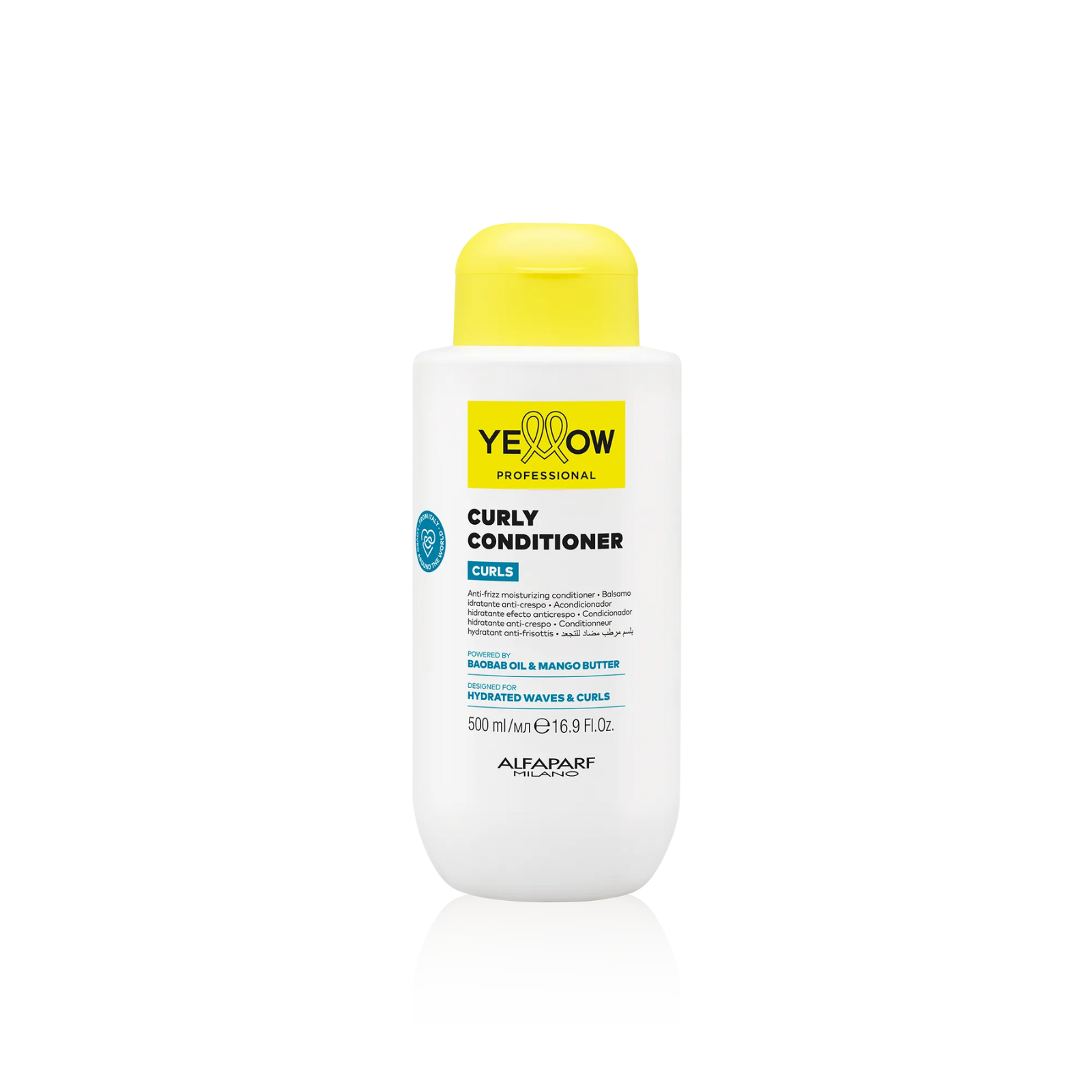 Balsam par cret si ondulat Alfaparf Yellow Professional Curls Curly Conditioner 500 ml Beautifier.ro