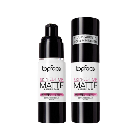 Bază de machiaj matifiantă transparentă pentru minimizarea porilor | TopFace Skin Editor Matte Primer Base 31ml,