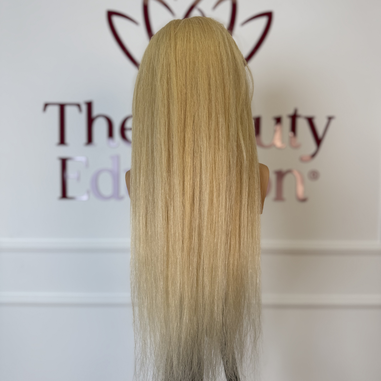 Cap de manechin cu păr natural lung pentru coafat The Beauty Education by Adriana Dobre original Beautifier Romania