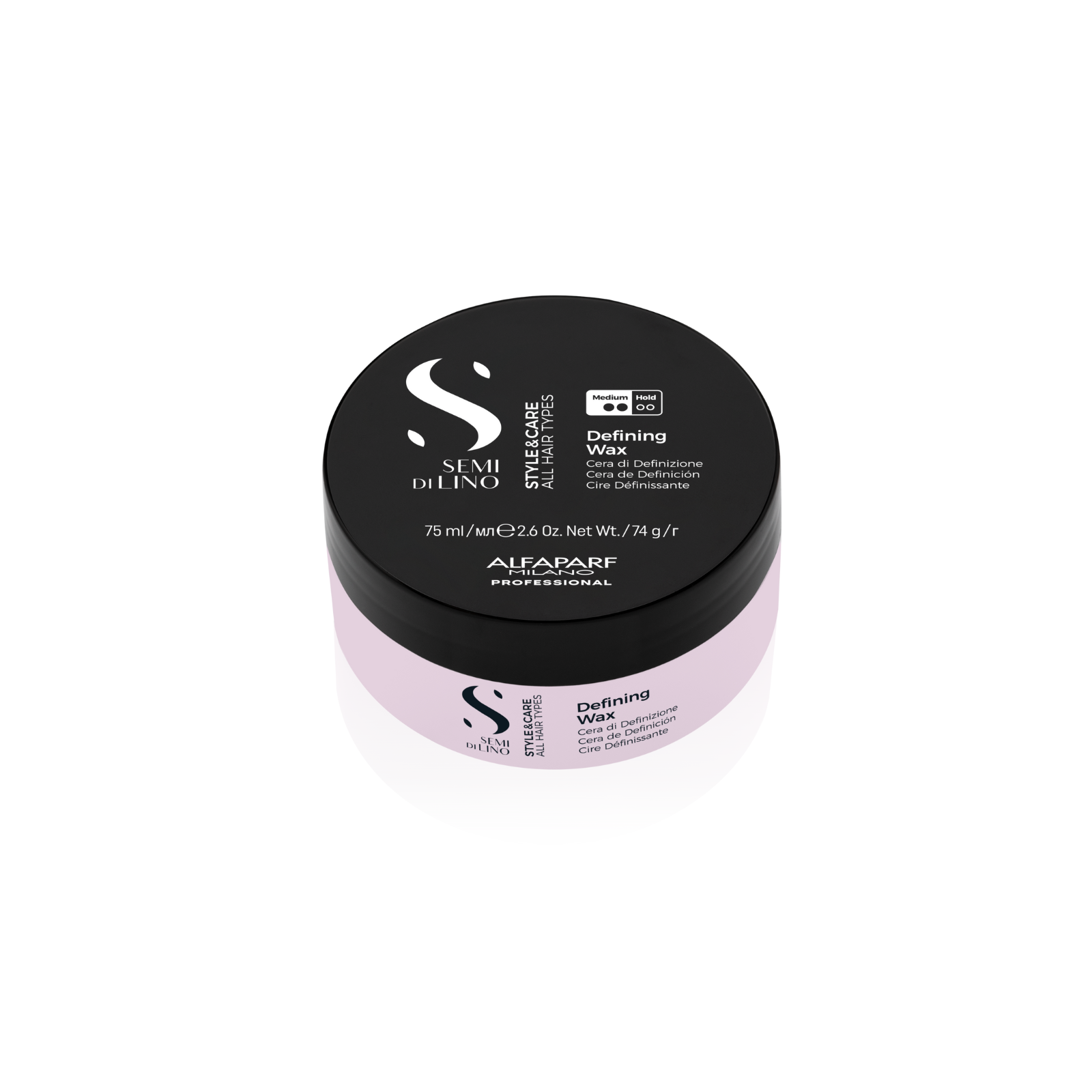 Ceara de par cu fixare medie finisaj extra stralucitor | Alfaparf Semi di Lino Defining Wax  75 ml