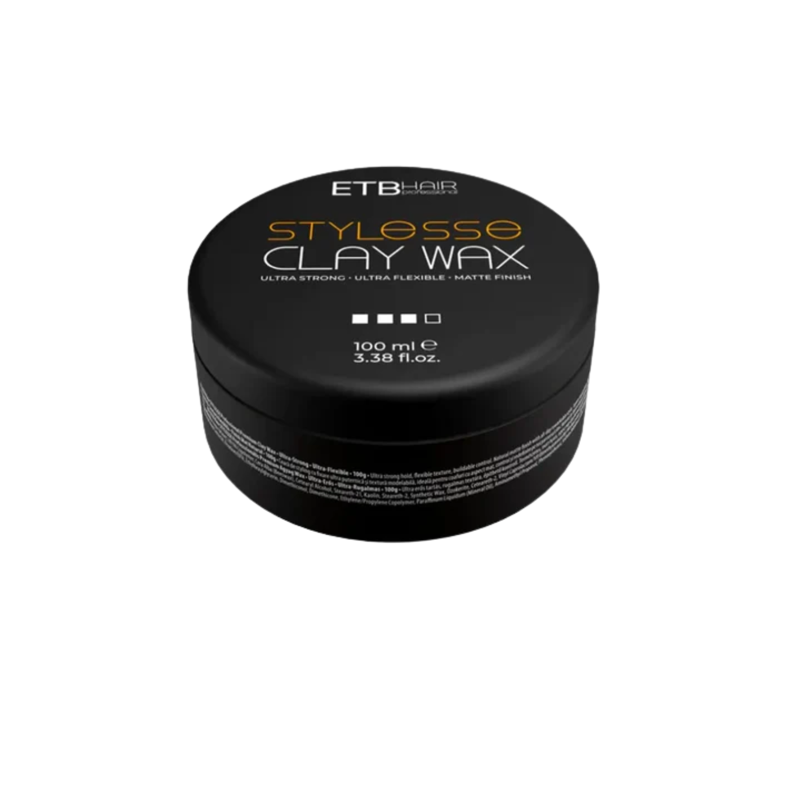 Ceară profesională pentru păr cu fixare ultra puternică și finish mat | ETB Hair Professional Stylesse Clay Wax 100ml Beautifier.ro 