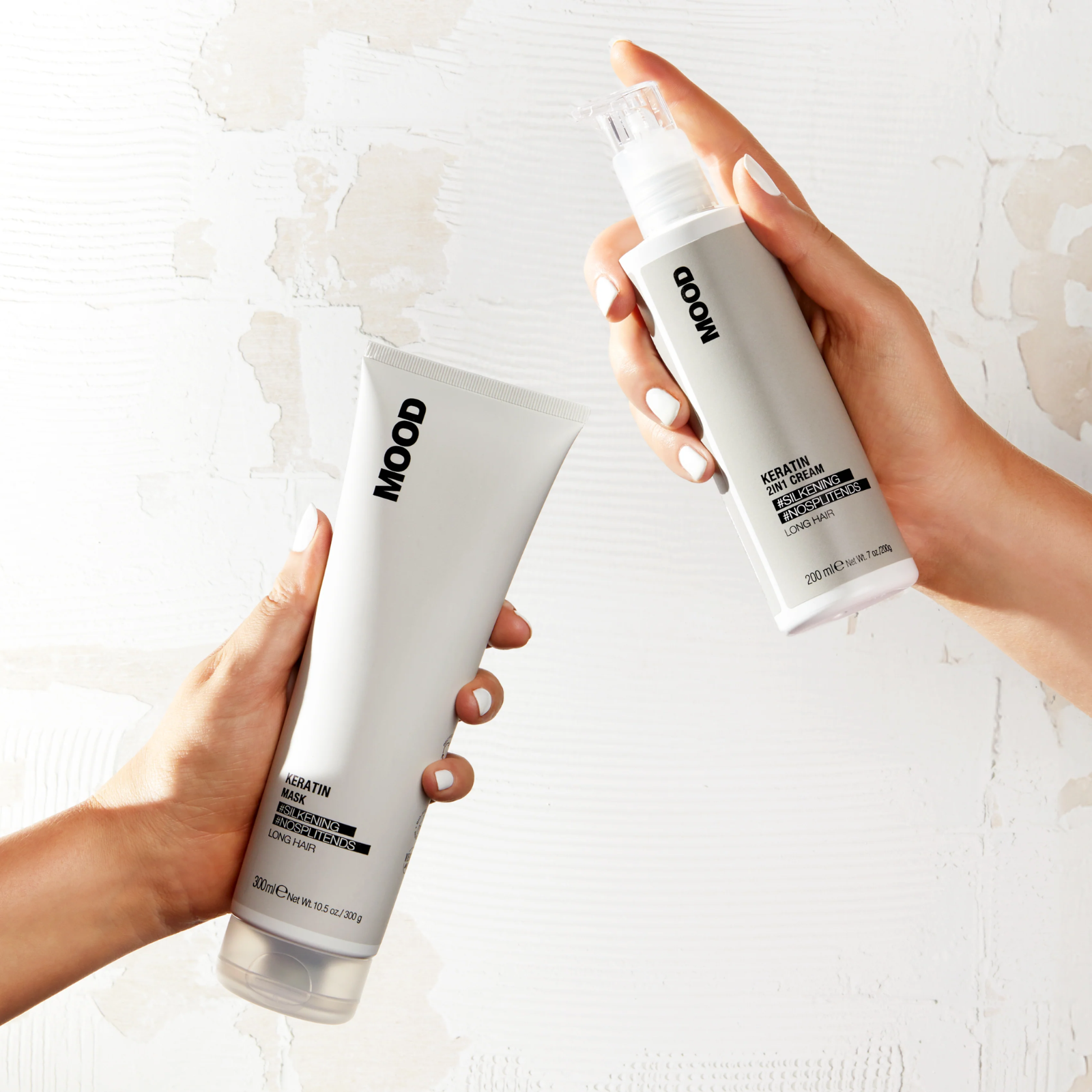 Crema Leave-In hidratanta pentru parul lung | Mood Keratin Long Hair 2-in-1 Cream 200ml originala Romania Beautifier.ro