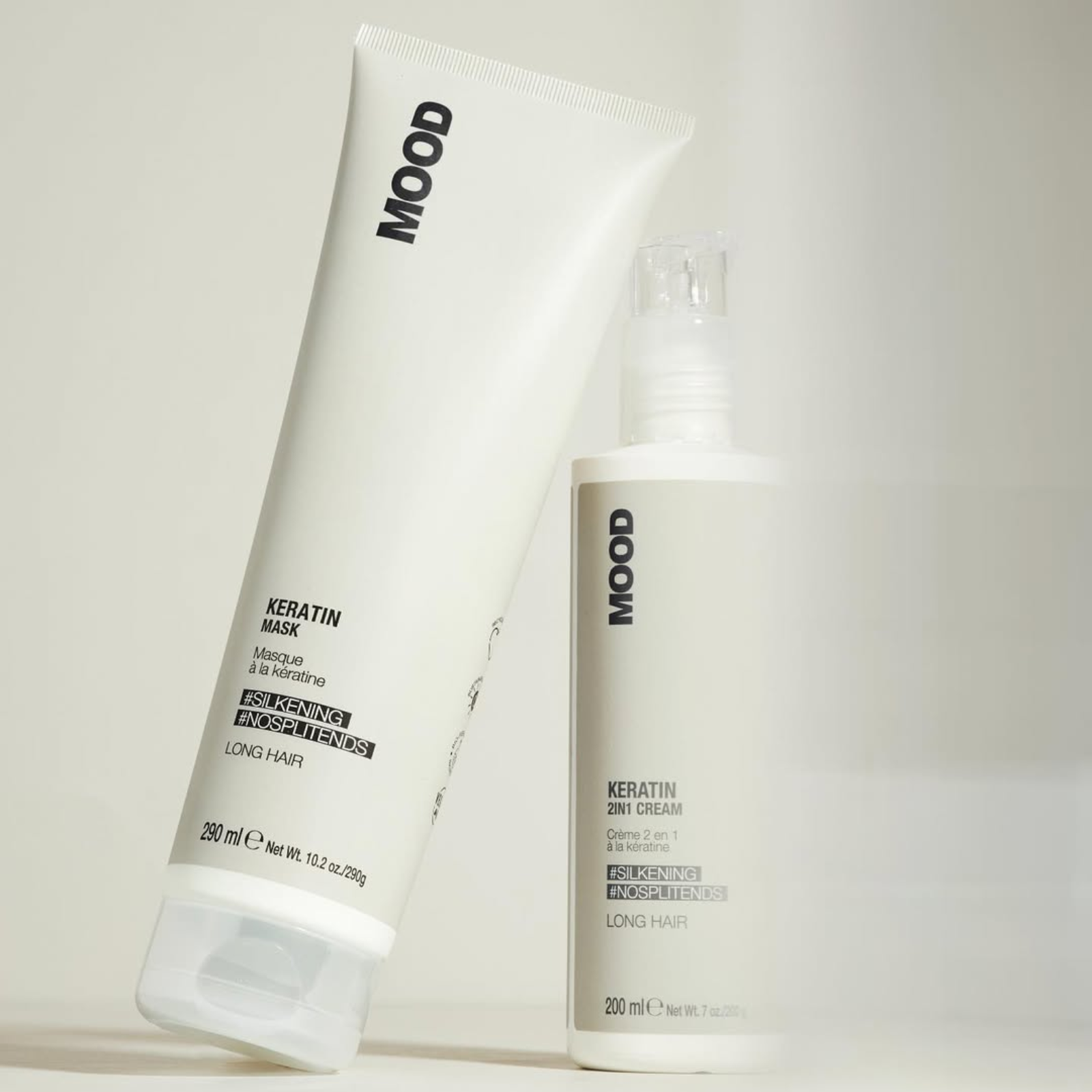 Crema Leave-In hidratanta pentru parul lung | Mood Keratin Long Hair 2-in-1 Cream 200ml originala Romania Beautifier.ro