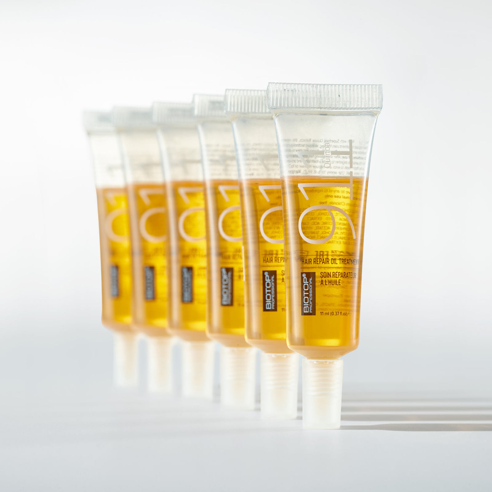 Ulei-tratament pentru repararea parului deteriorat | Biotop Quinoa 911 Hair Repair Oil  6x11ml