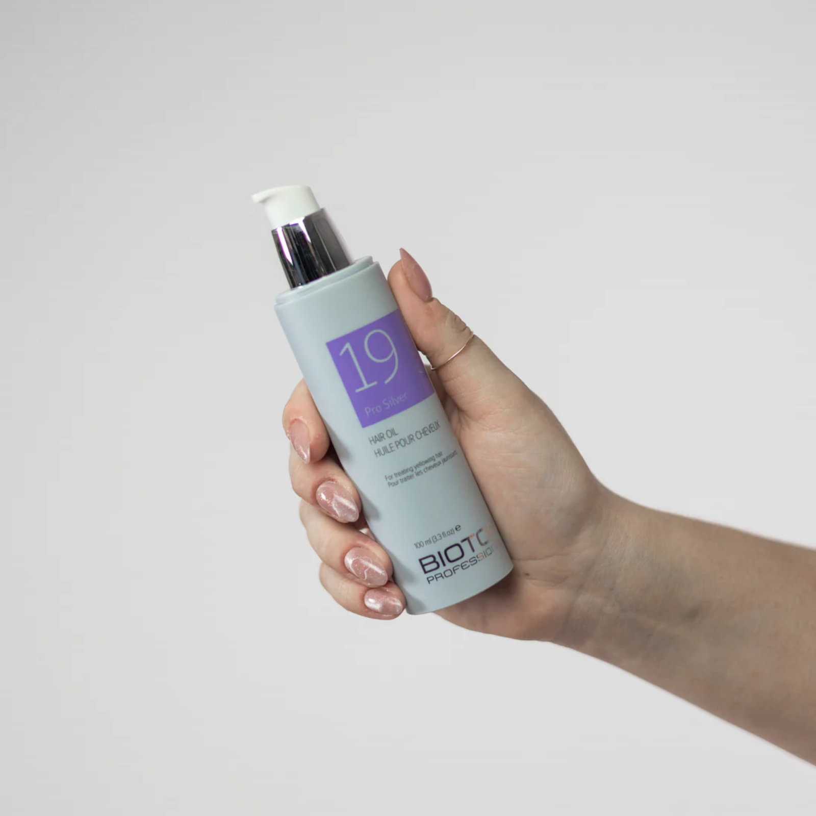 Ulei par blond vopsit | Biotop Pro Silver Oil 19 100ml