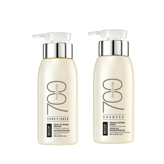Pachet par degradat sau tratat chimic | Biotop Keratin & Kale 700 (Sampon, Balsam)