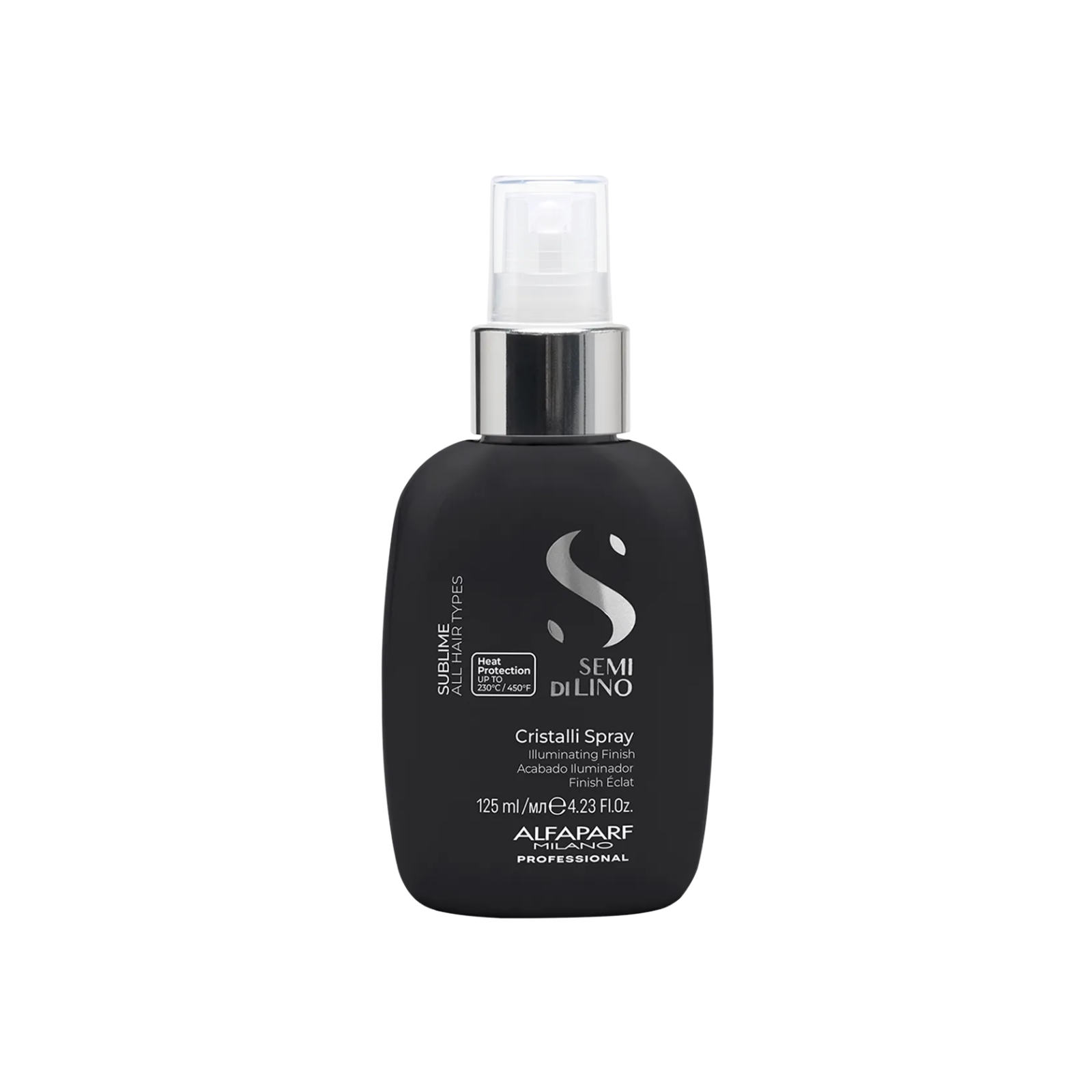 Finish iluminator instant pentru toate tipurile de păr | Alfaparf Semi di Lino Sublime Cristalli Spray 125 ml