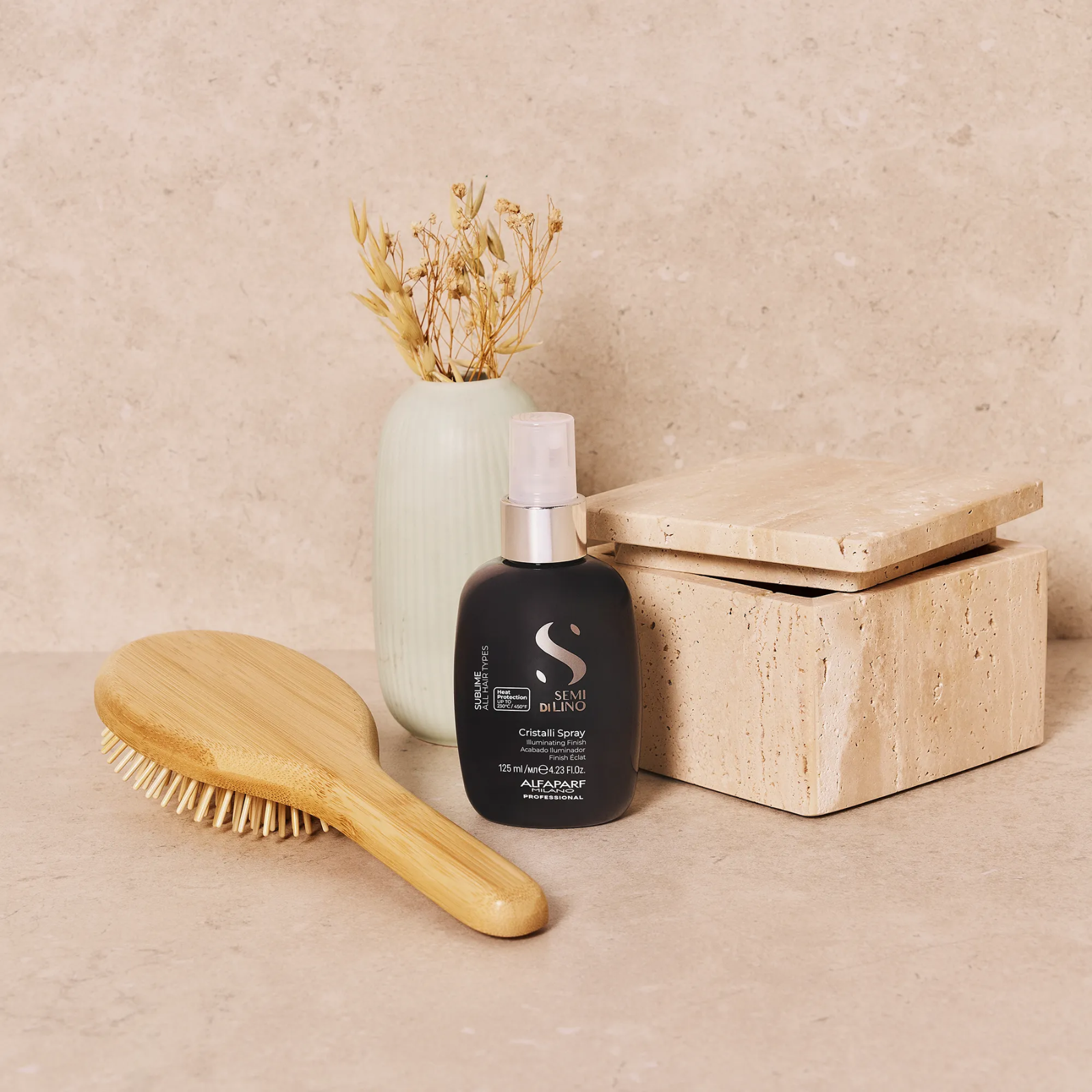 Finish iluminator instant pentru toate tipurile de păr | Alfaparf Semi di Lino Sublime Cristalli Spray 125 ml