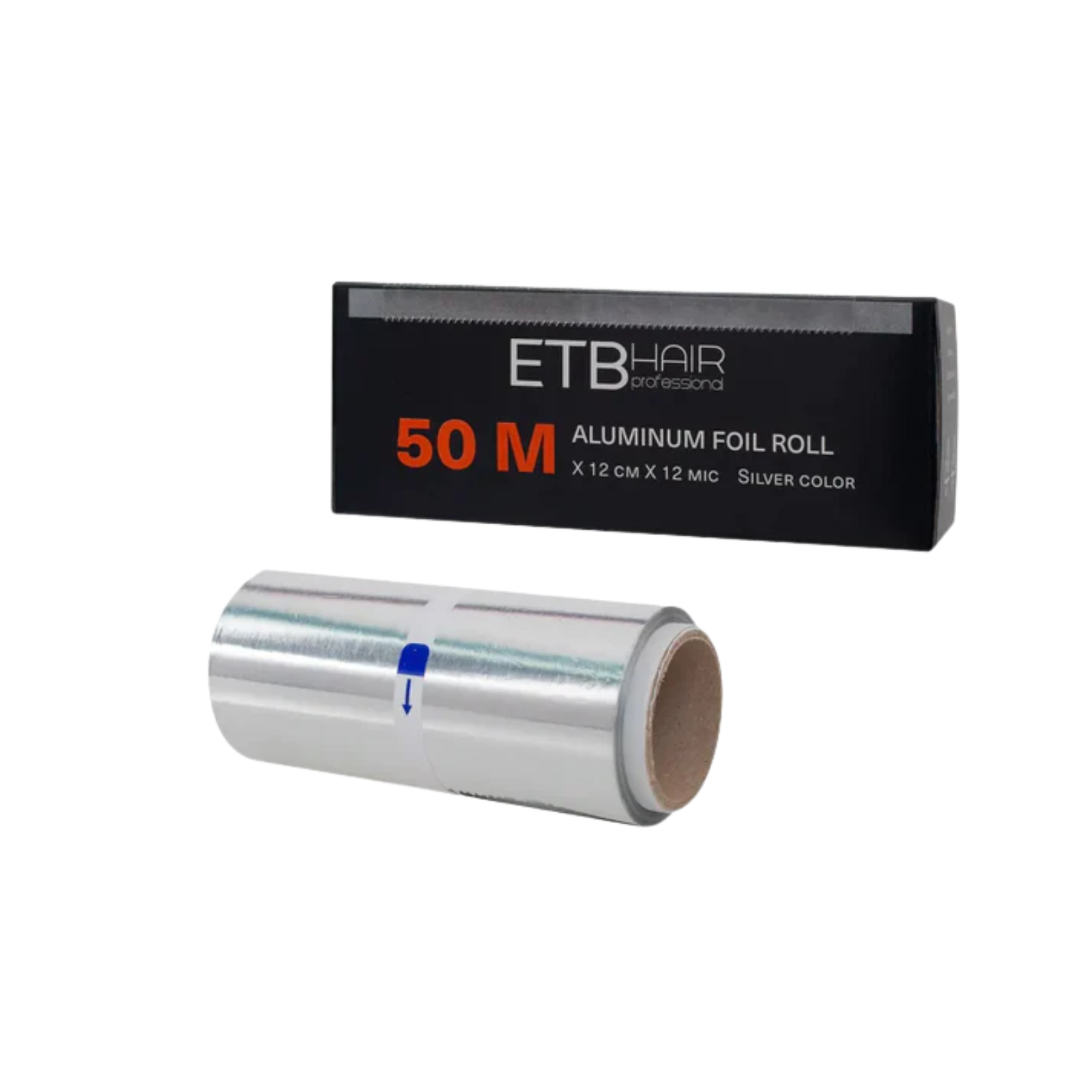 Folie din aluminiu pentru șuvițe 50m x 12cm x 12 microni | ETB Hair Professional Beautifier.ro