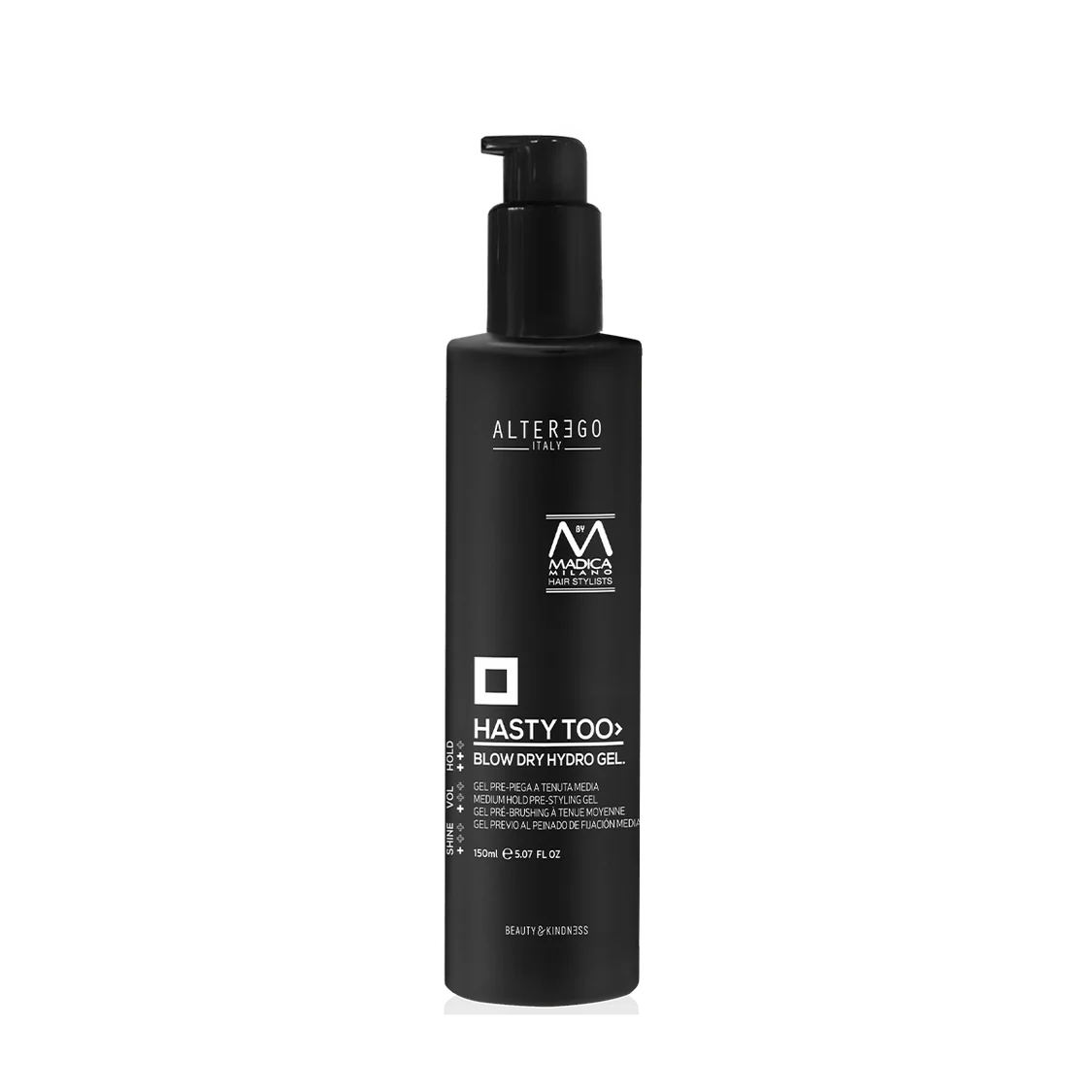 Gel de păr elasticitate si definiție | AlterEgo HastyToo Blow Dry Hydro Gel 150ml
