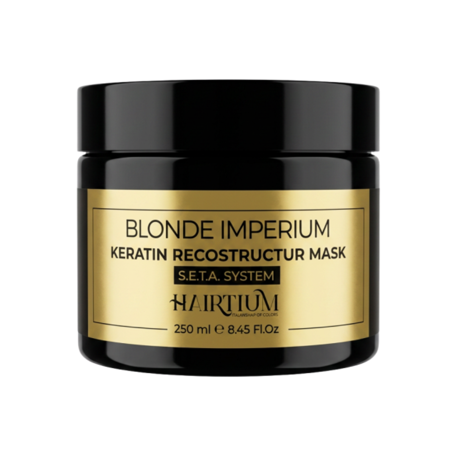 Mască de reconstrucție pentru păr | Hairtium Blonde Imperium Keratin Reconstructur Mask 250 ml