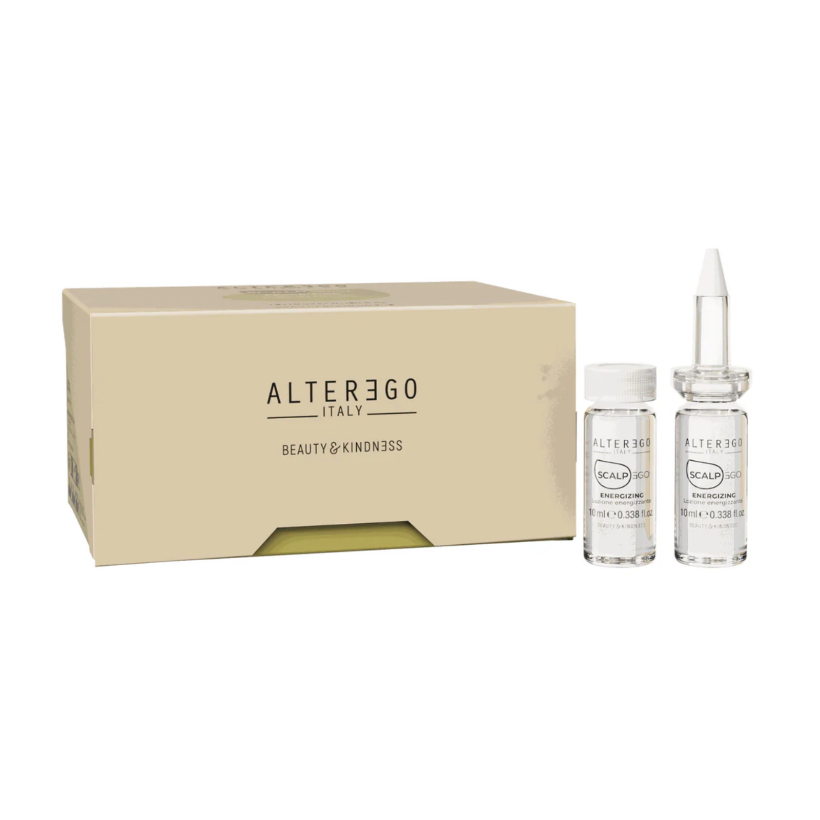 Loțiune energizantă pentru scalp sensibil și păr predispus la cădere | AlterEgo ScalpEgo Energizing Intensive Lotion 12x10ml original Romania Beautifier.ro