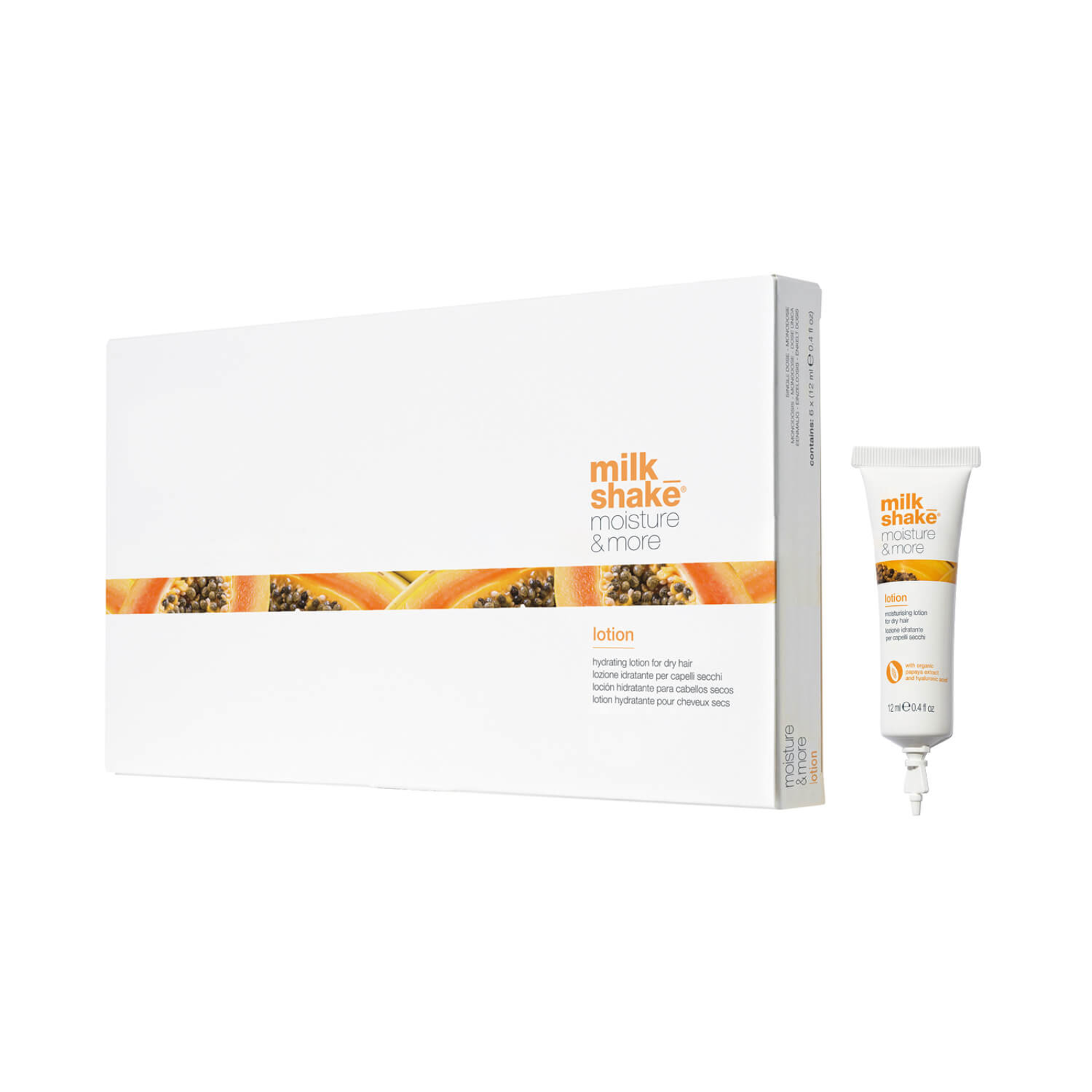 Loțiune hidratanta Milkshake Moisture & More Fiole 6x12 ml Beautifier.ro