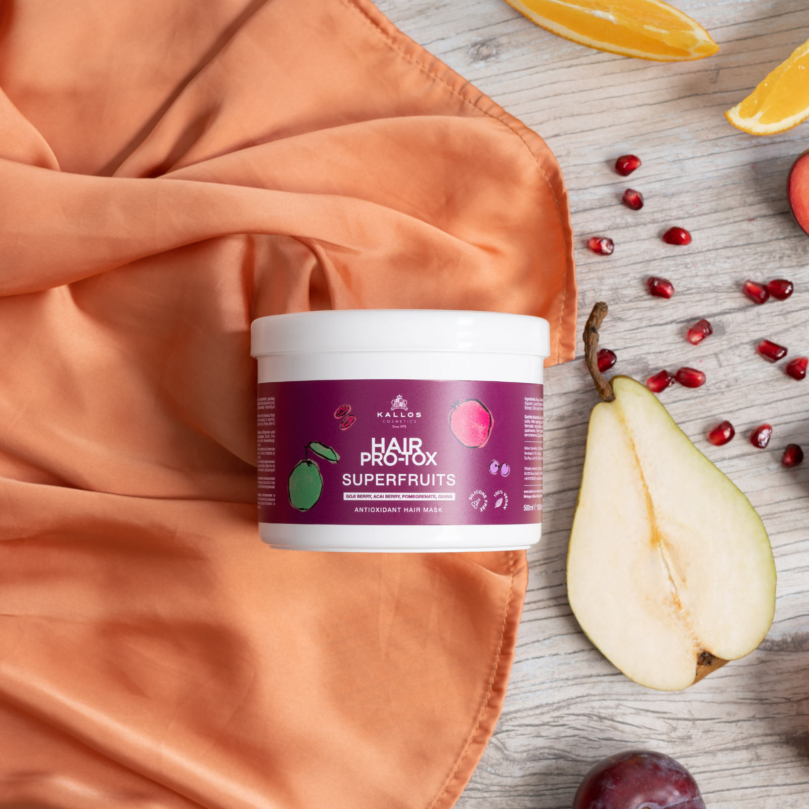 Masca de par cu efect antioxidant | Kallos Pro-Tox Superfruits Antioxidant Mask
