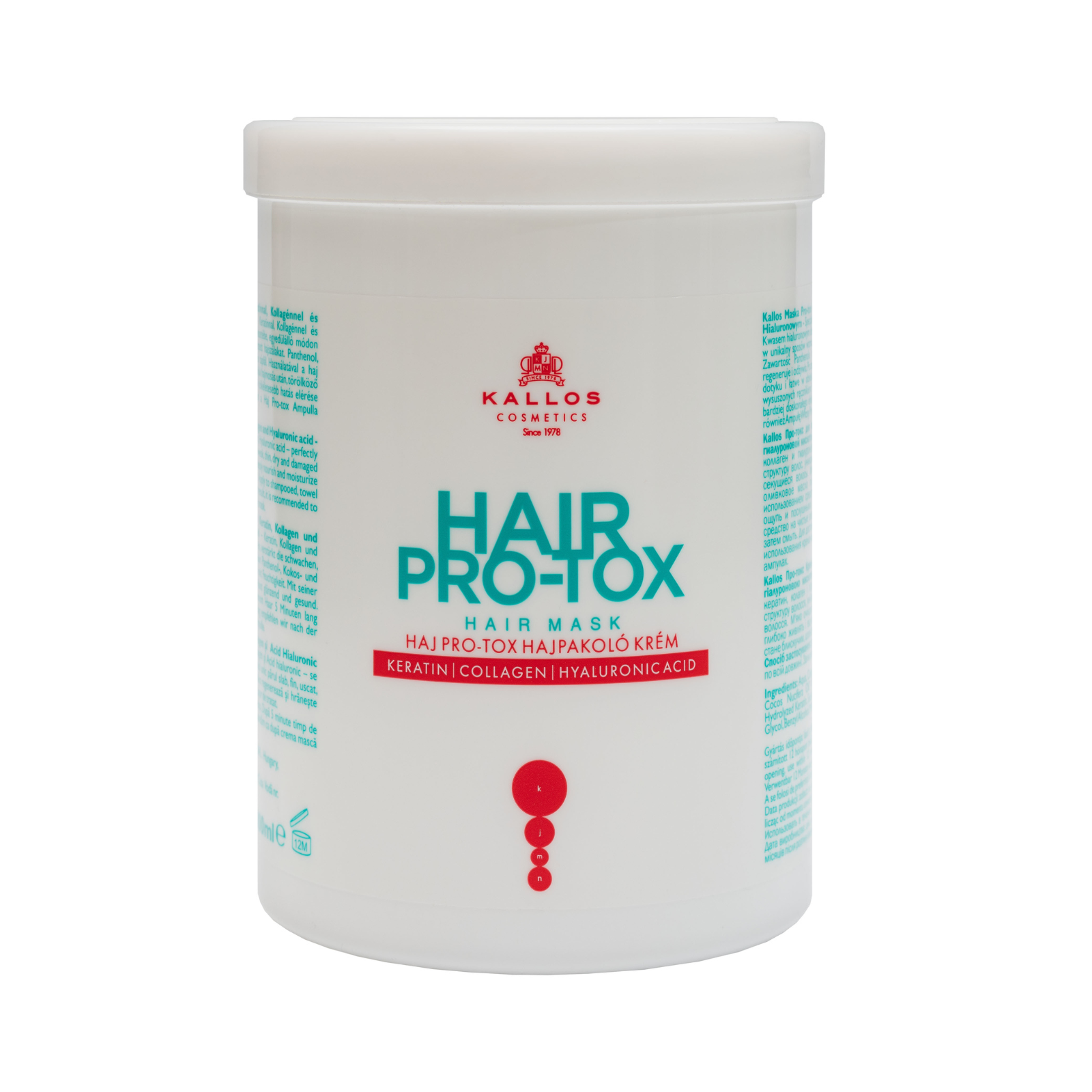 Mască regenerare păr deteriorat | Kallos KJMN Hair Pro-Tox Mask 1000 ml Beautifier Romania 