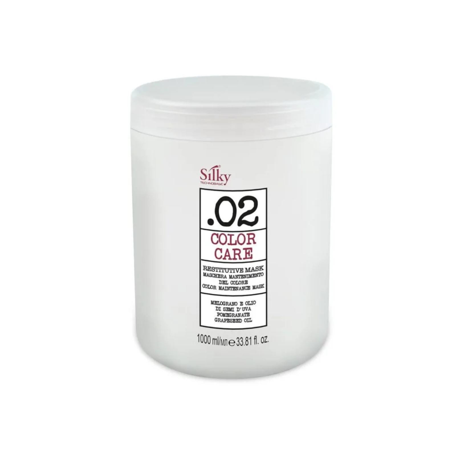 Mască hidratantă pentru păr vopsit și tratat chimic | Silky Color Care Restitutive Mask 1000 ml
