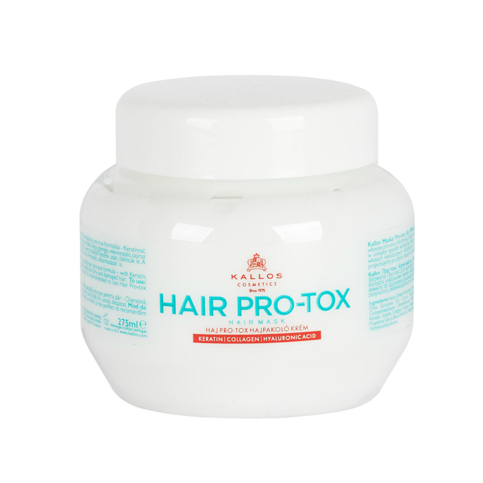 Mască regenerare păr deteriorat Kallos KJMN Hair Pro-Tox Mask 275 ml