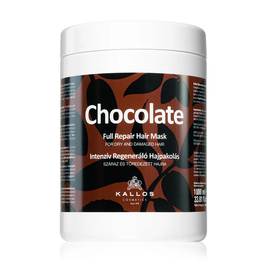 Mască reparatoare păr deteriorat | Kallos Chocolate Full Repair Hair Mask 1000 ml