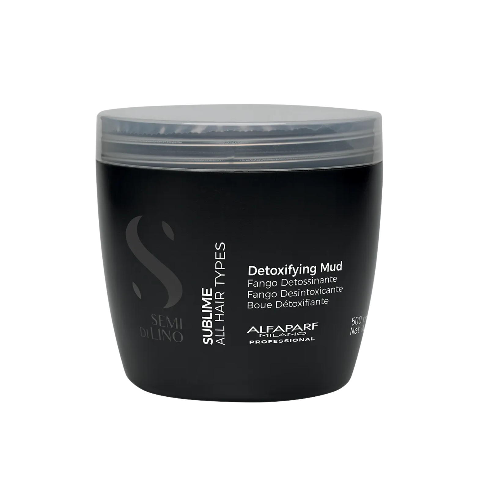 Nămol detoxifiant pentru toate tipurile de păr | Alfaparf Semi di Lino Sublime Detoxifying Mud 500ml