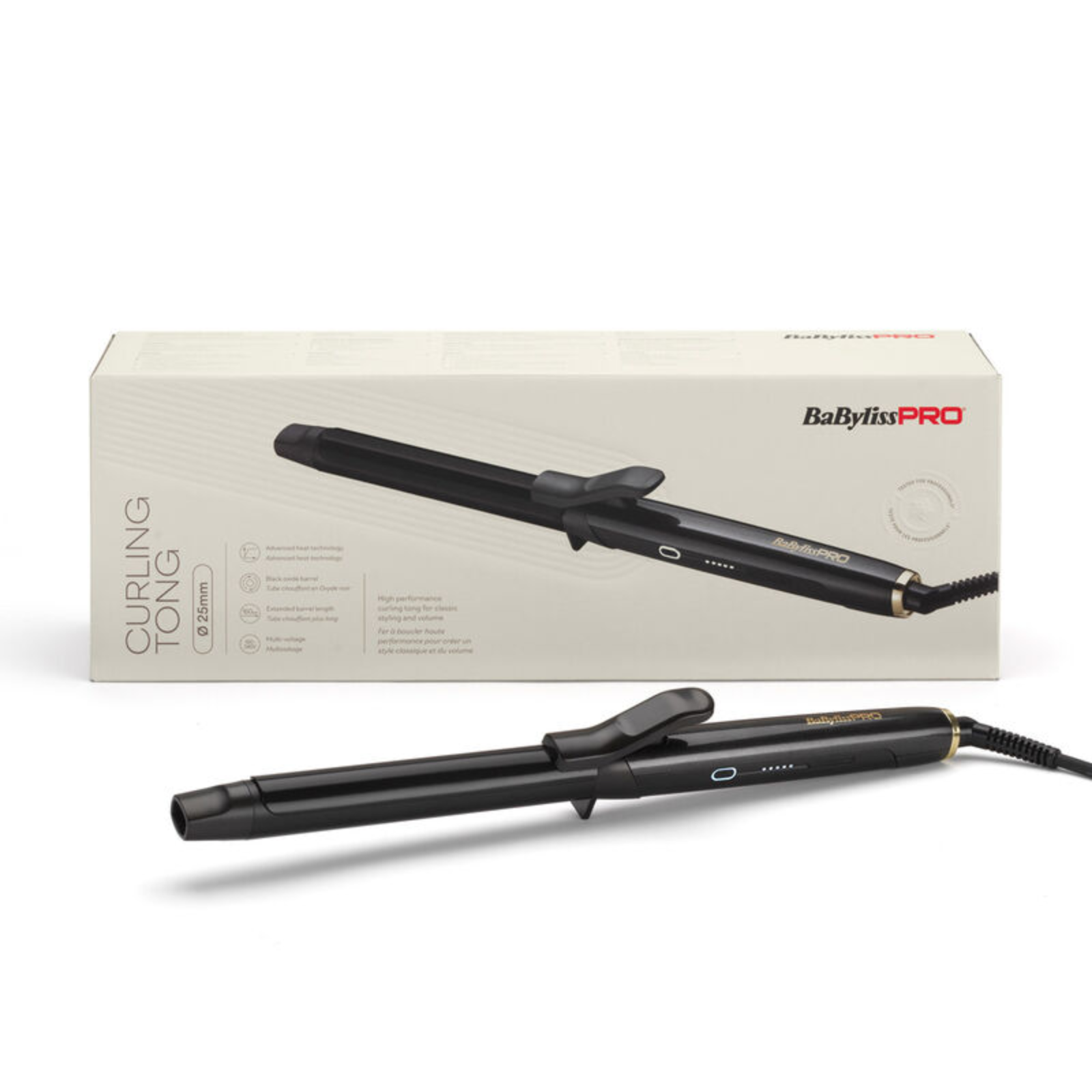 Ondulator profesional de păr | BaByliss PRO Curling Tong 25mm