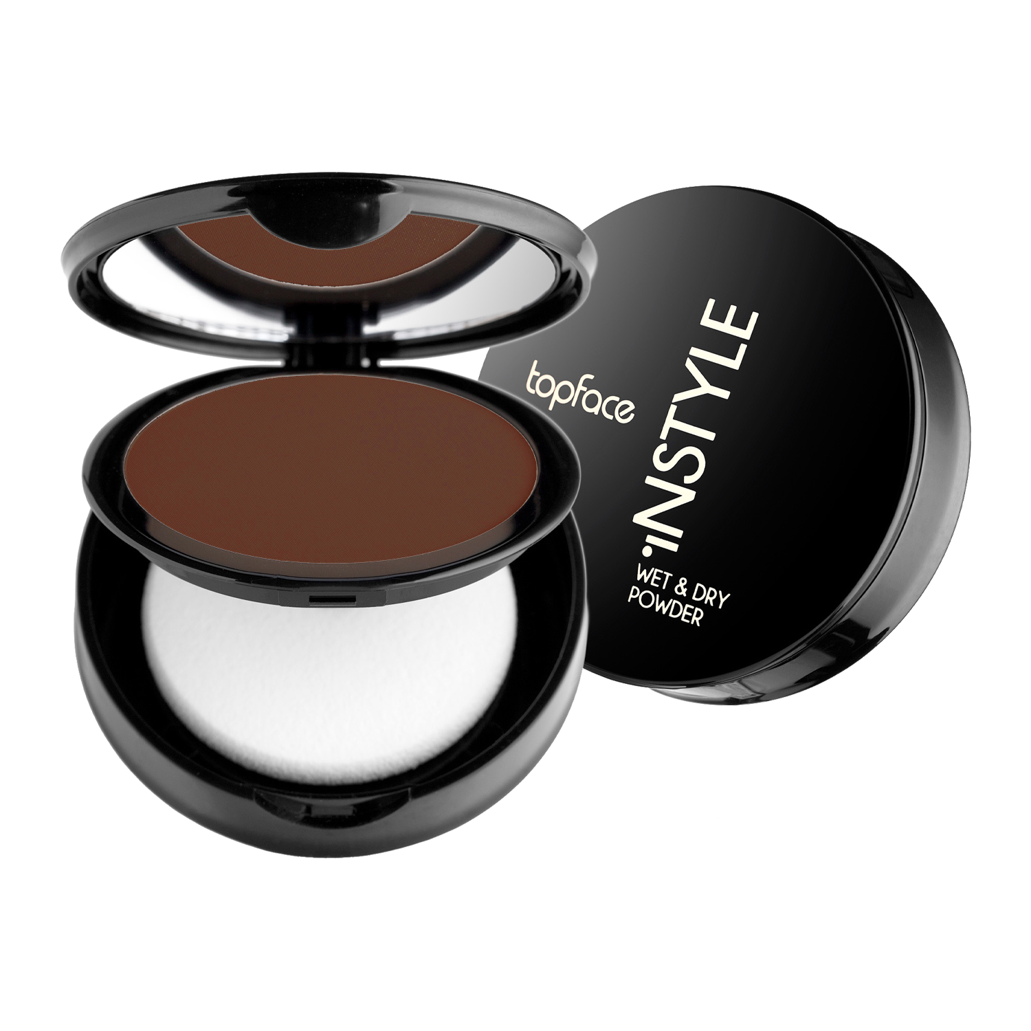 Pudră compactă pentru față | Topface Instyle Wet&Dry Powder 10g Beautifier Romania