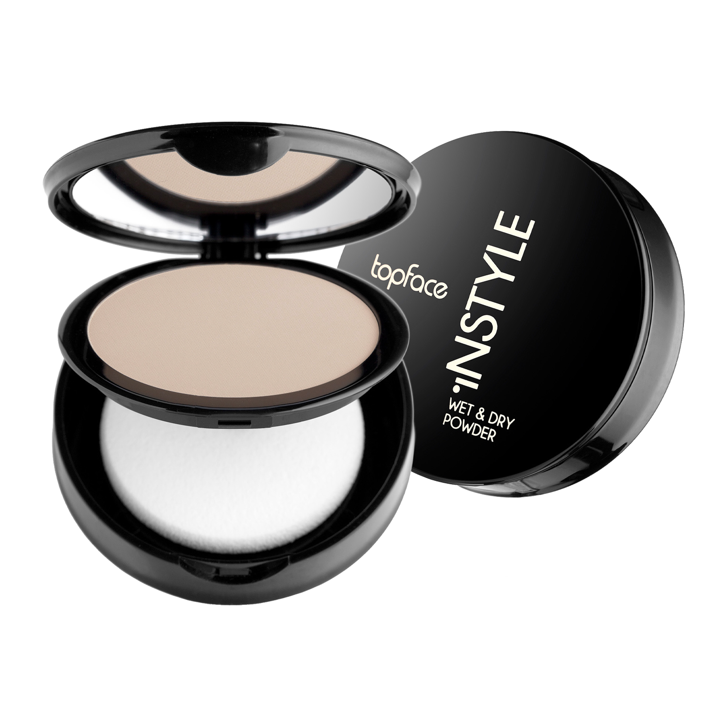 Pudră compactă pentru față | Topface Instyle Wet&Dry Powder 10g Beautifier Romania