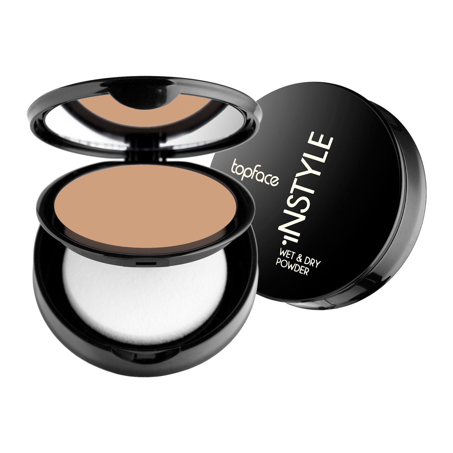 Pudră compactă pentru față | Topface Instyle Wet&Dry Powder 10g Beautifier Romania