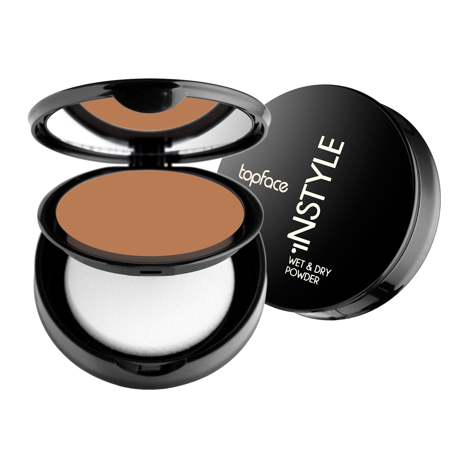 Pudră compactă pentru față | Topface Instyle Wet&Dry Powder 10g Beautifier Romania