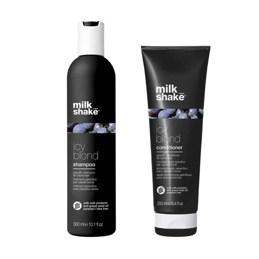 Pachet pentru crearea tonurilor reci | Milkshake Icy Blond (sampon 300ml, balsam 250ml)