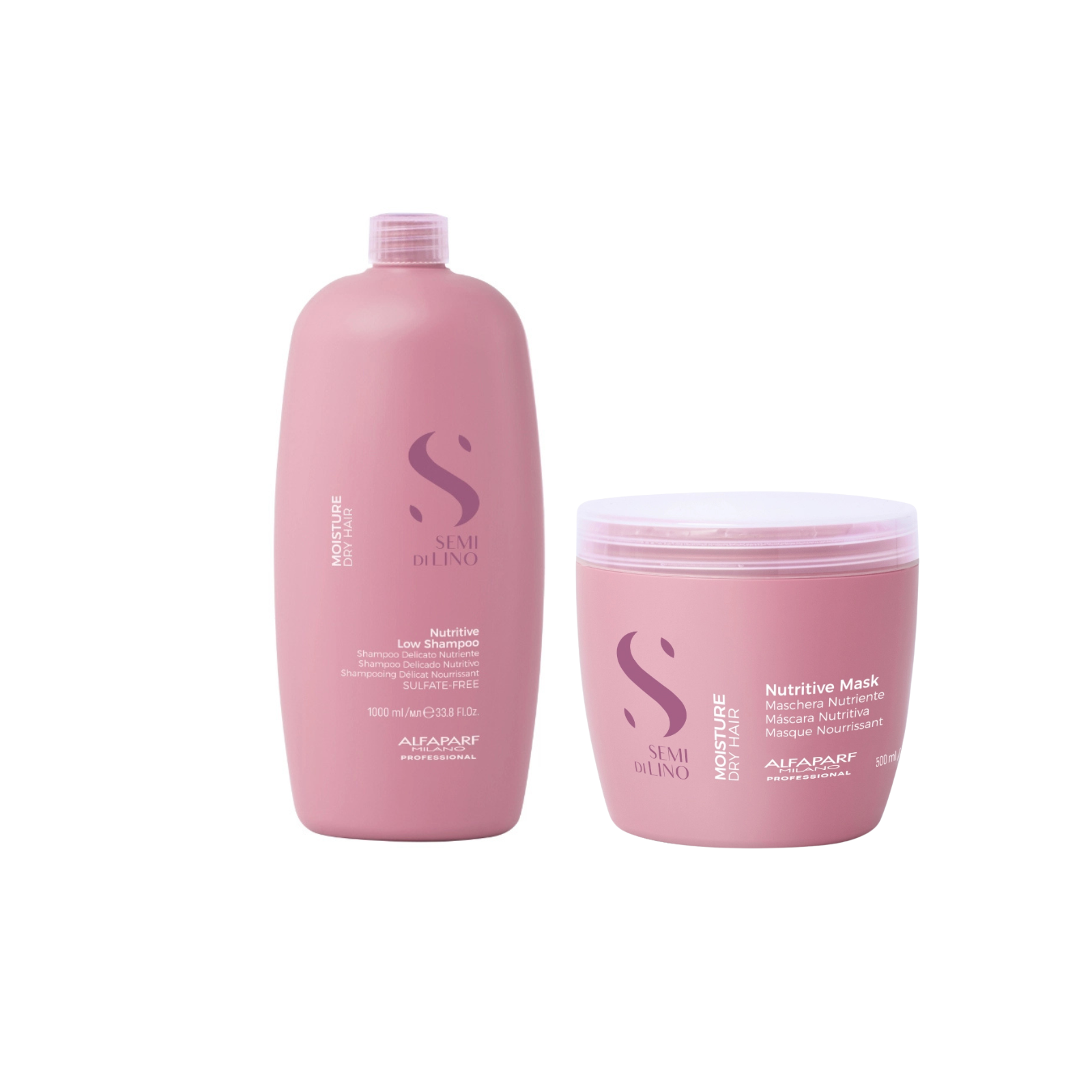 Pachet hidratare | Alfaparf Moisture Nutritive (Sampon 1000ml, Masca 500ml)