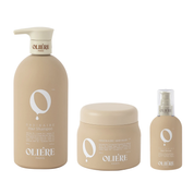 Pachet îngrijire și protecție pentru păr normal sau uscat | Oliere Paris Ordinaire ( Șampon 500ml, Mască 500ml, Ser 150ml )