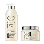 Pachet păr degradat sau tratat chimic | Biotop Keratin & Kale 700 (Șampon 1000ml, Mască 550ml)